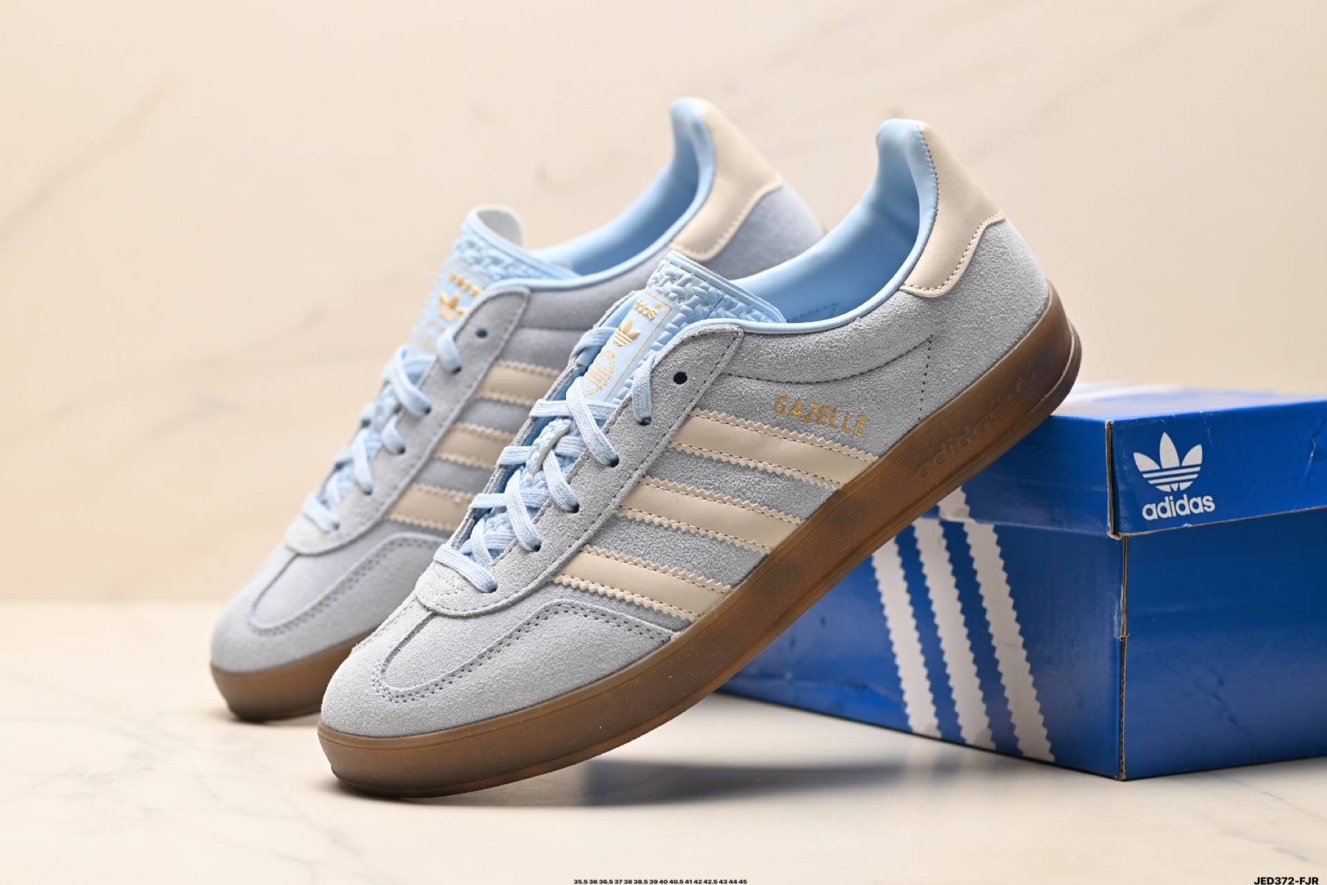 160 Adidas Originals Gazelle Indoor 三叶草休闲防滑耐磨低帮板鞋 JI2717