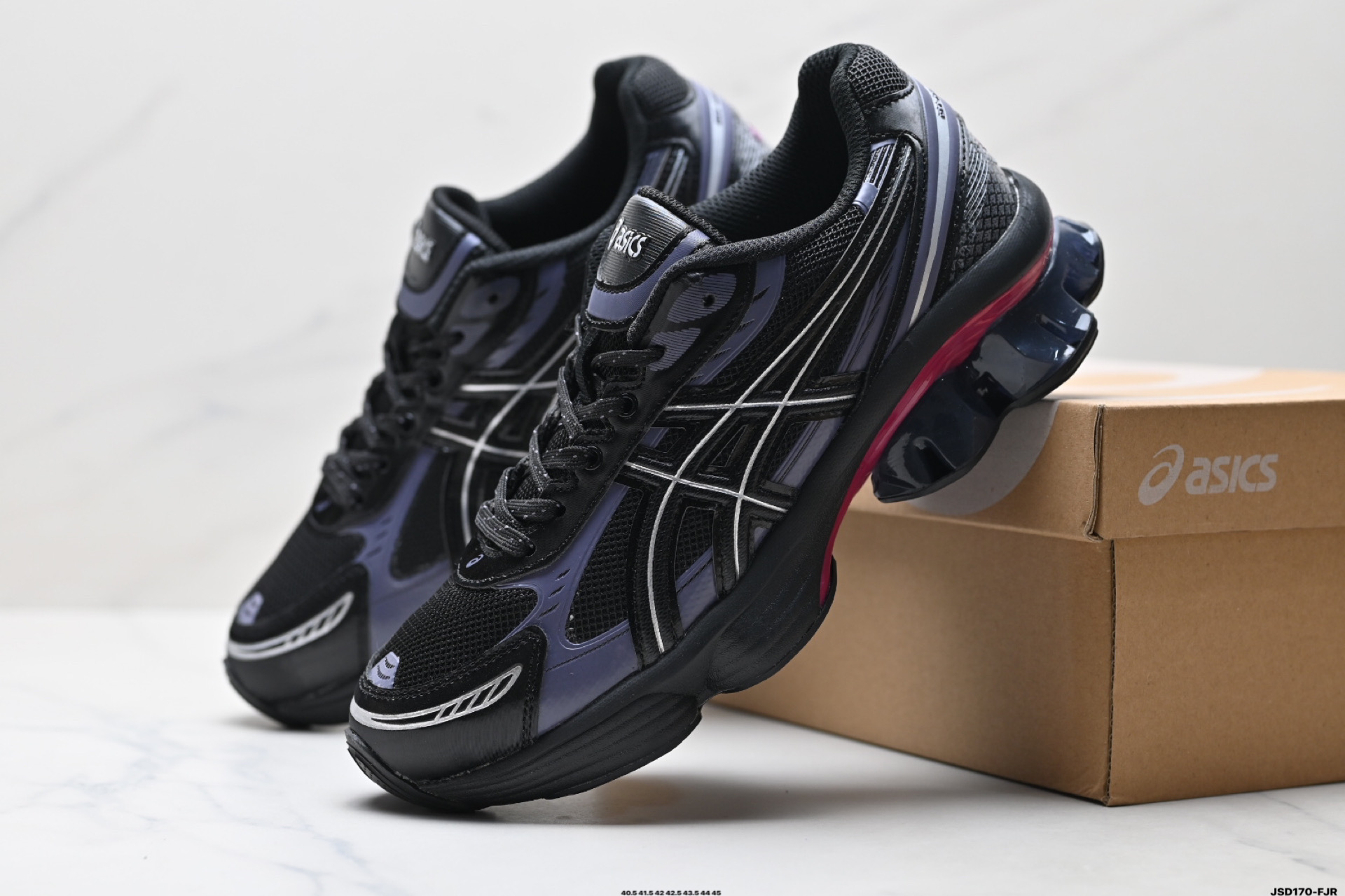 210 Asics Gel-Kinetic Fluent 亚瑟士 复古休闲运动鞋厚底增高老爹鞋 1203A591-001