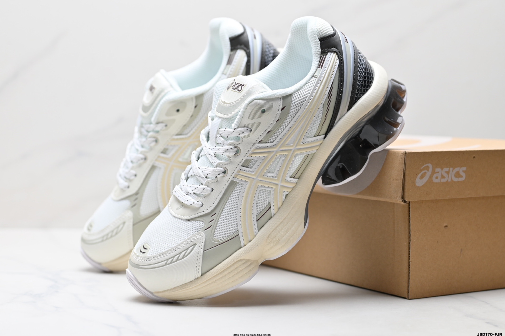 210 Asics Gel-Kinetic Fluent 亚瑟士 复古休闲运动鞋厚底增高老爹鞋 1203A591-001