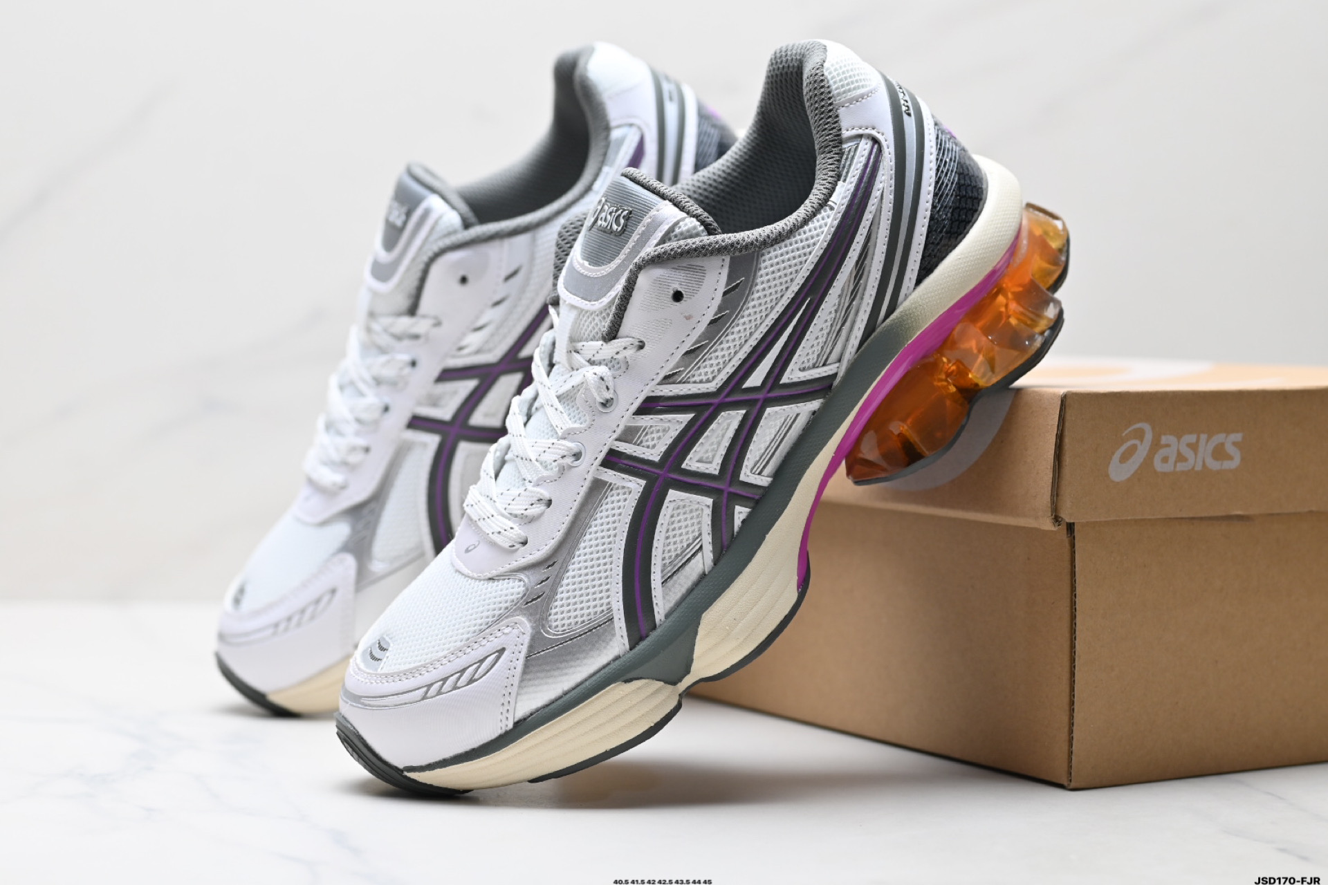 210 Asics Gel-Kinetic Fluent 亚瑟士 复古休闲运动鞋厚底增高老爹鞋 1203A591-001