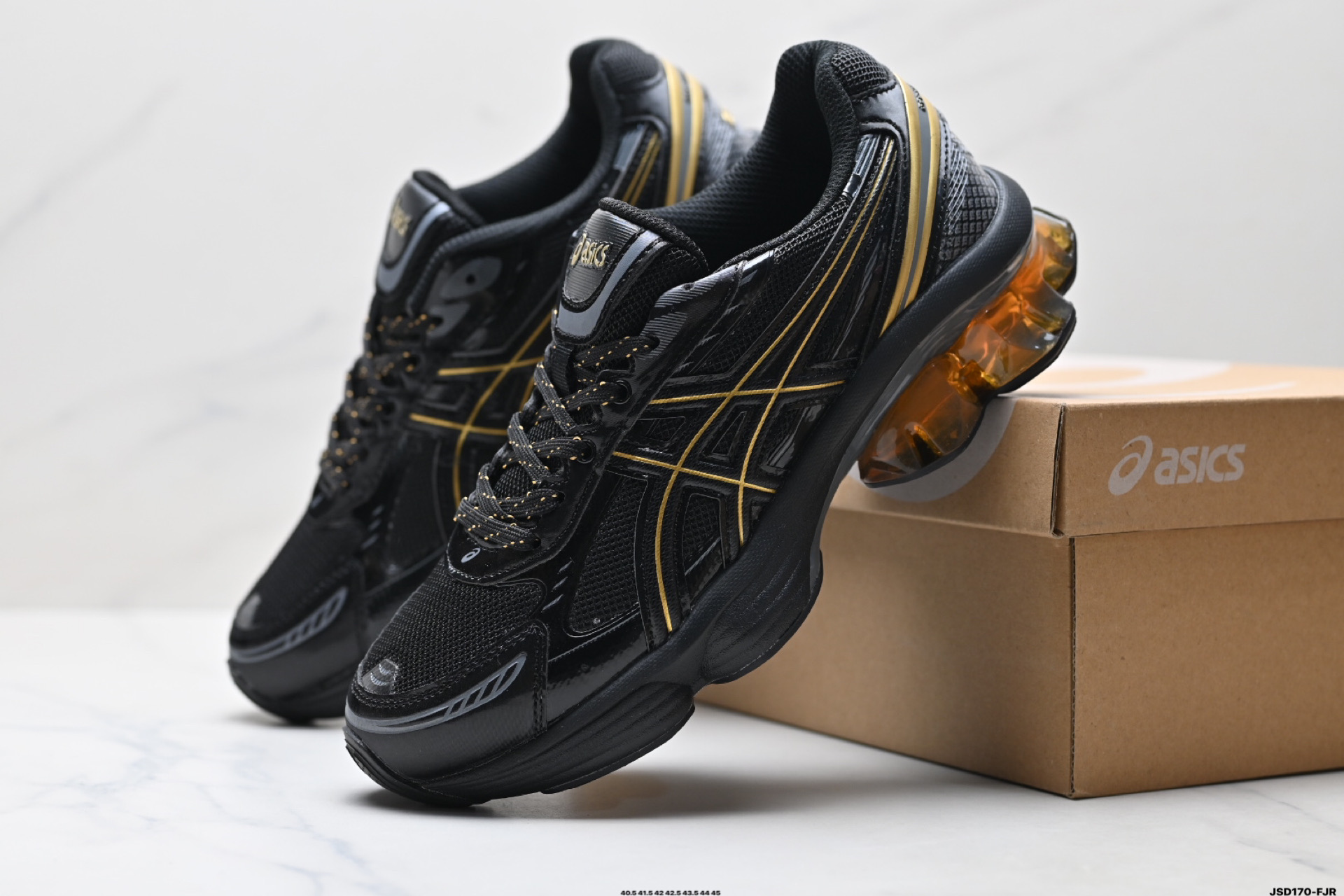210 Asics Gel-Kinetic Fluent 亚瑟士 复古休闲运动鞋厚底增高老爹鞋 1203A591-001