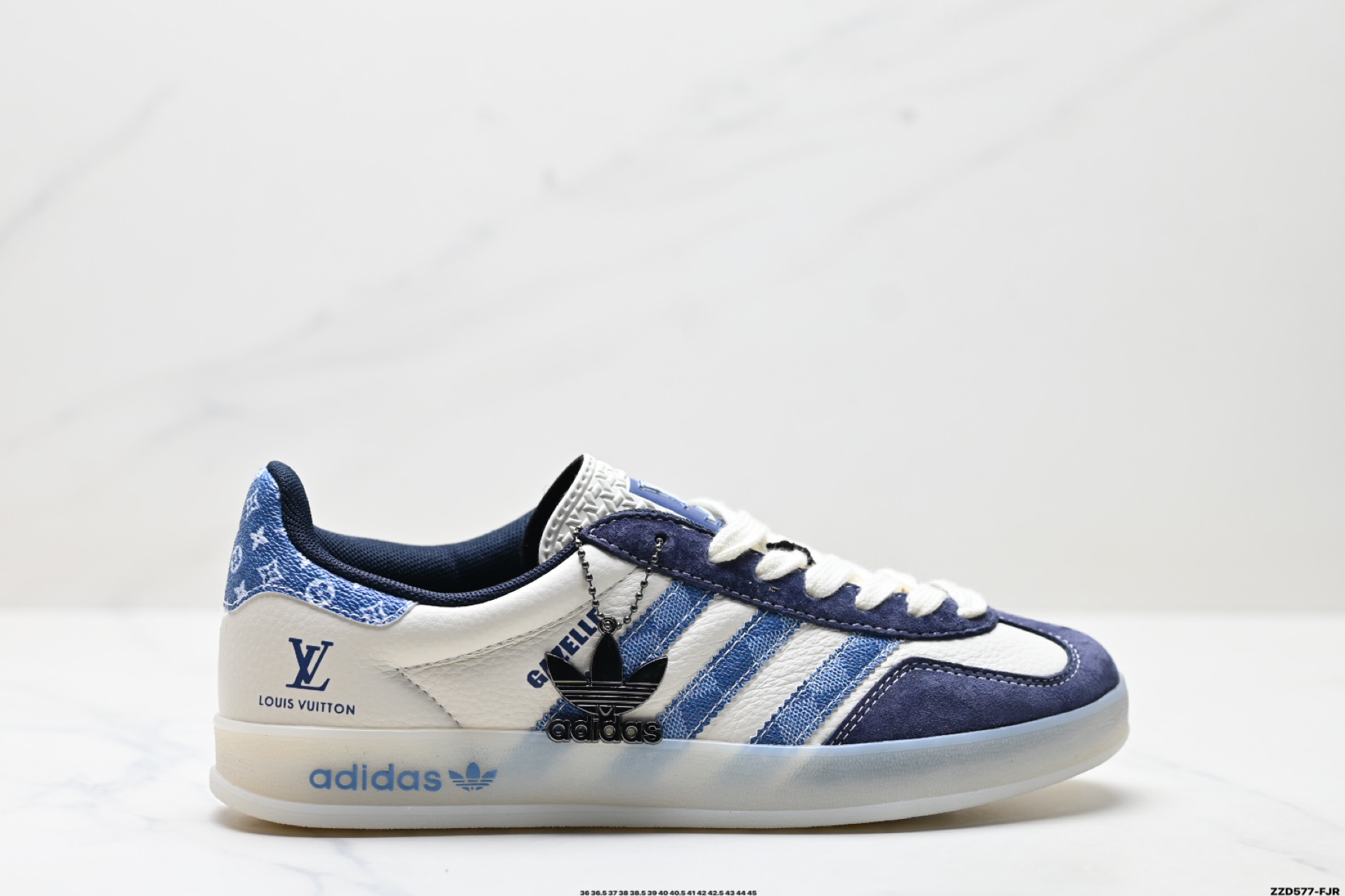 260 Adidas Originals Gazelle indoor ‘DIY‘定制 系列 阿迪达斯 三叶草低帮休闲运动板鞋 DM1234-008