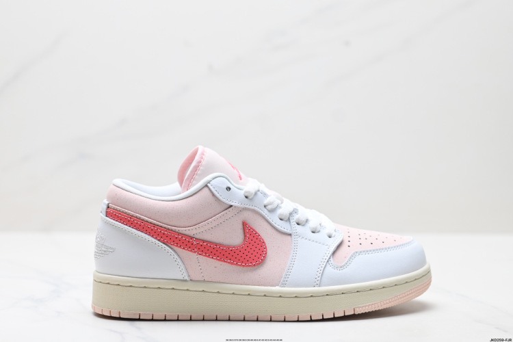 Nike Air Jordan 1 Low Basketball Shoes - Pink/White, IB8156-133 1 Nike Air Jordan 1 Low Basketball Shoes – Pink/White, IB8156-133