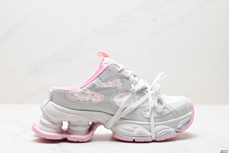 Gucci CC Phantom Particle Pink Lace Heeled Sneakers - Spring Comfort 1 Gucci CC Phantom Particle Pink Lace Heeled Sneakers – Spring Comfort