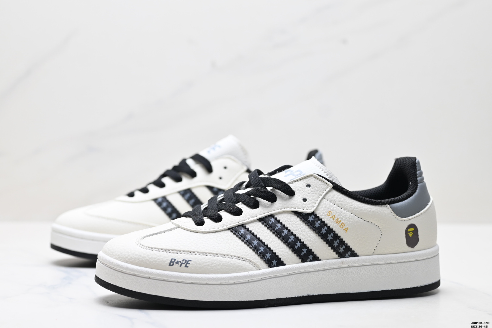 190 Adidas Originals Samba OG ‘DIY’桑巴舞系列 阿迪达斯 三叶草绅士德训足球风百搭低帮休闲运动板鞋 LJ9907