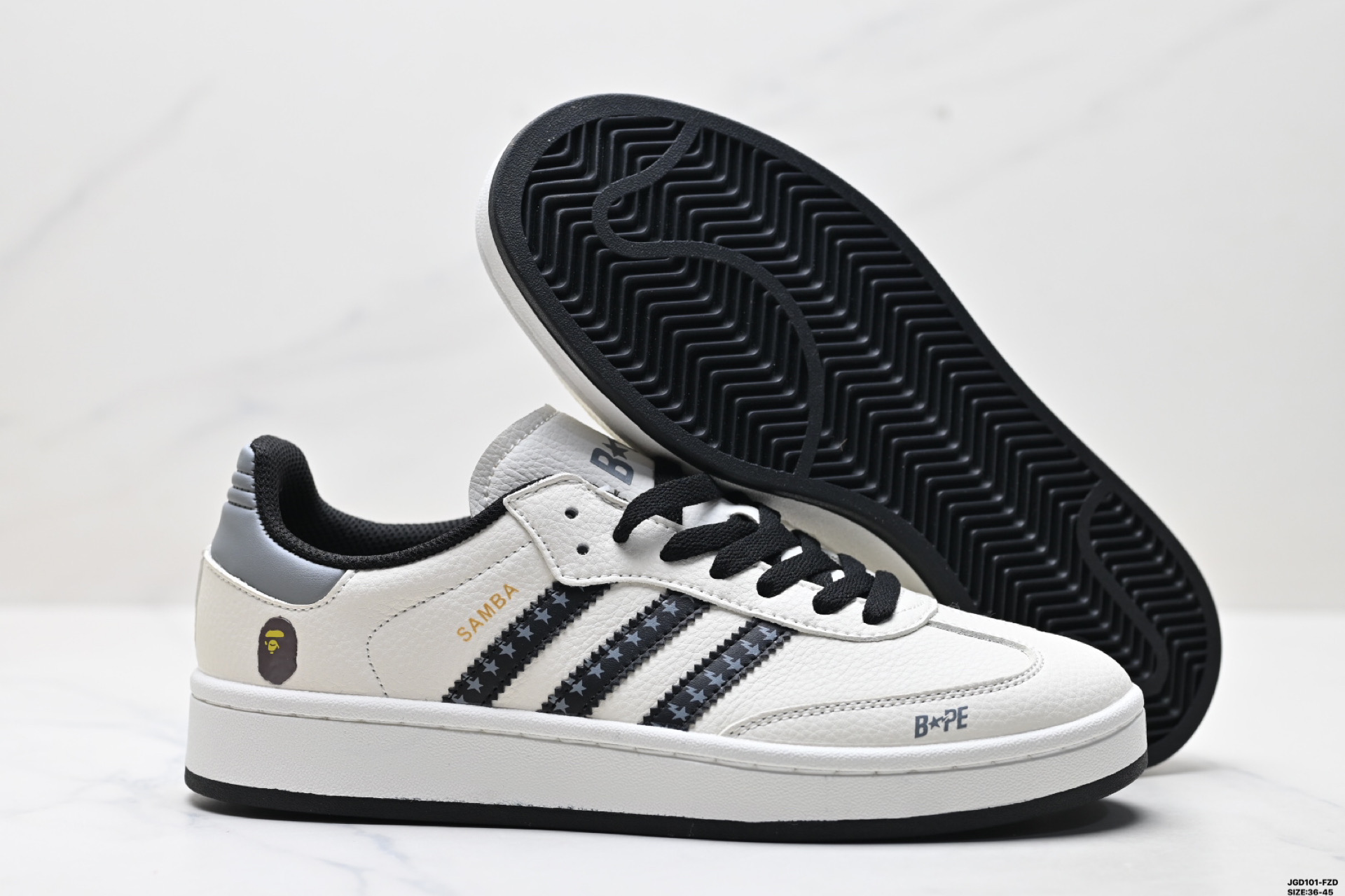190 Adidas Originals Samba OG ‘DIY’桑巴舞系列 阿迪达斯 三叶草绅士德训足球风百搭低帮休闲运动板鞋 LJ9907