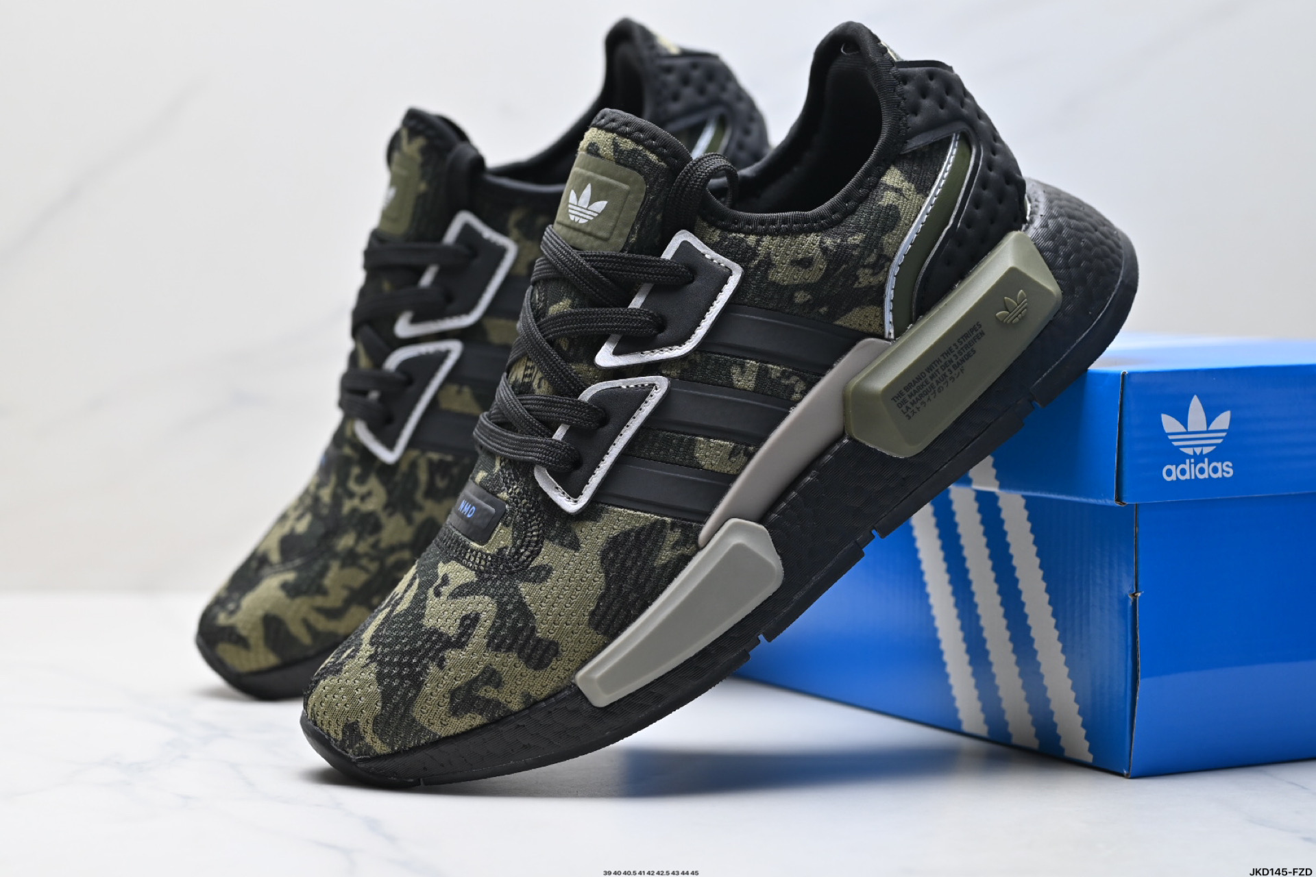 170 真爆Adidas 阿迪达斯 NMD_G1Boost 爆米花超弹中底 针织网面休闲运动跑鞋 IG8584