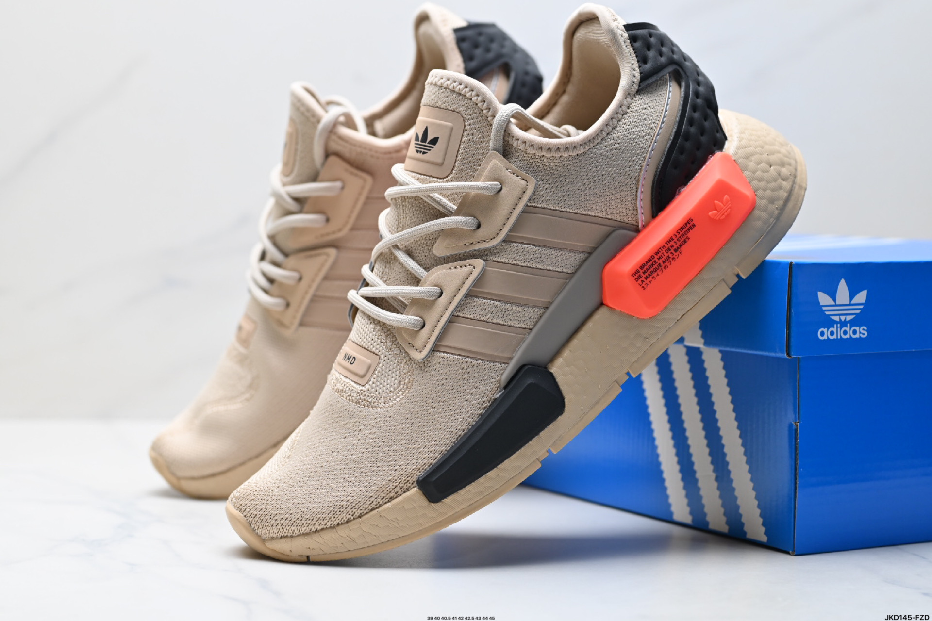 170 真爆Adidas 阿迪达斯 NMD_G1Boost 爆米花超弹中底 针织网面休闲运动跑鞋 IG8584