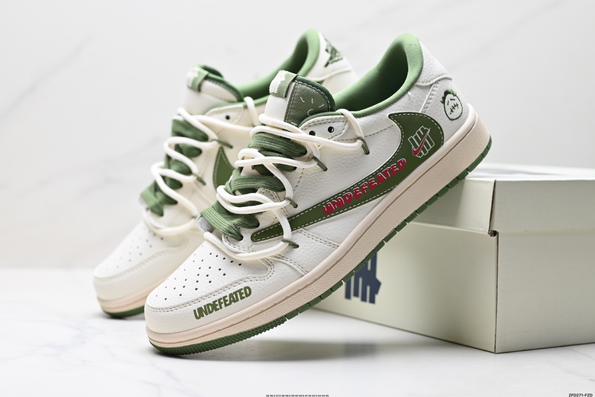 290 Nike Air Jordan 1 x Travis Scott AJ1倒勾 乔一倒钩 ‘DIY’定制 耐克 低帮文化篮球鞋 DM6868-097