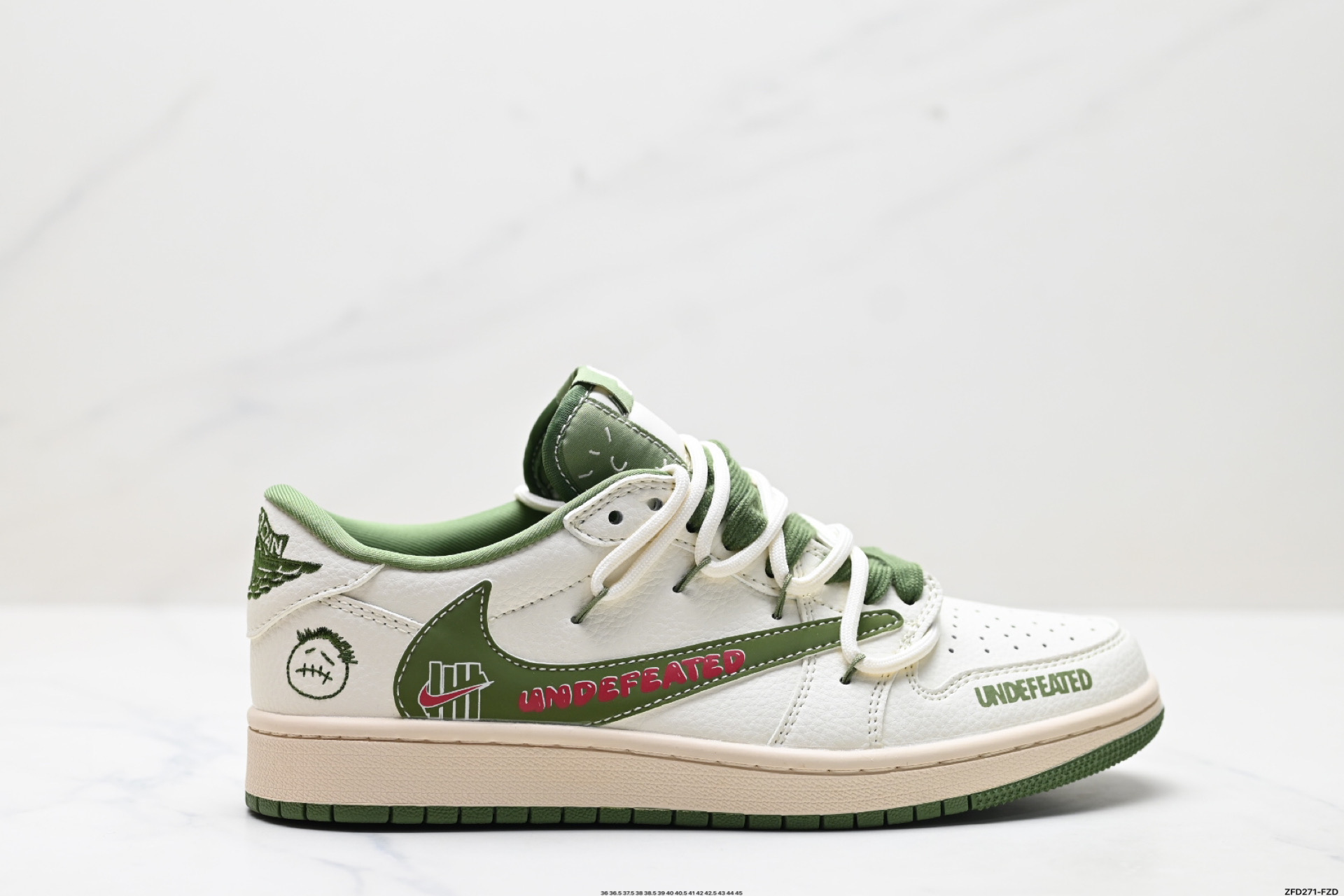 290 Nike Air Jordan 1 x Travis Scott AJ1倒勾 乔一倒钩 ‘DIY’定制 耐克 低帮文化篮球鞋 DM6868-097
