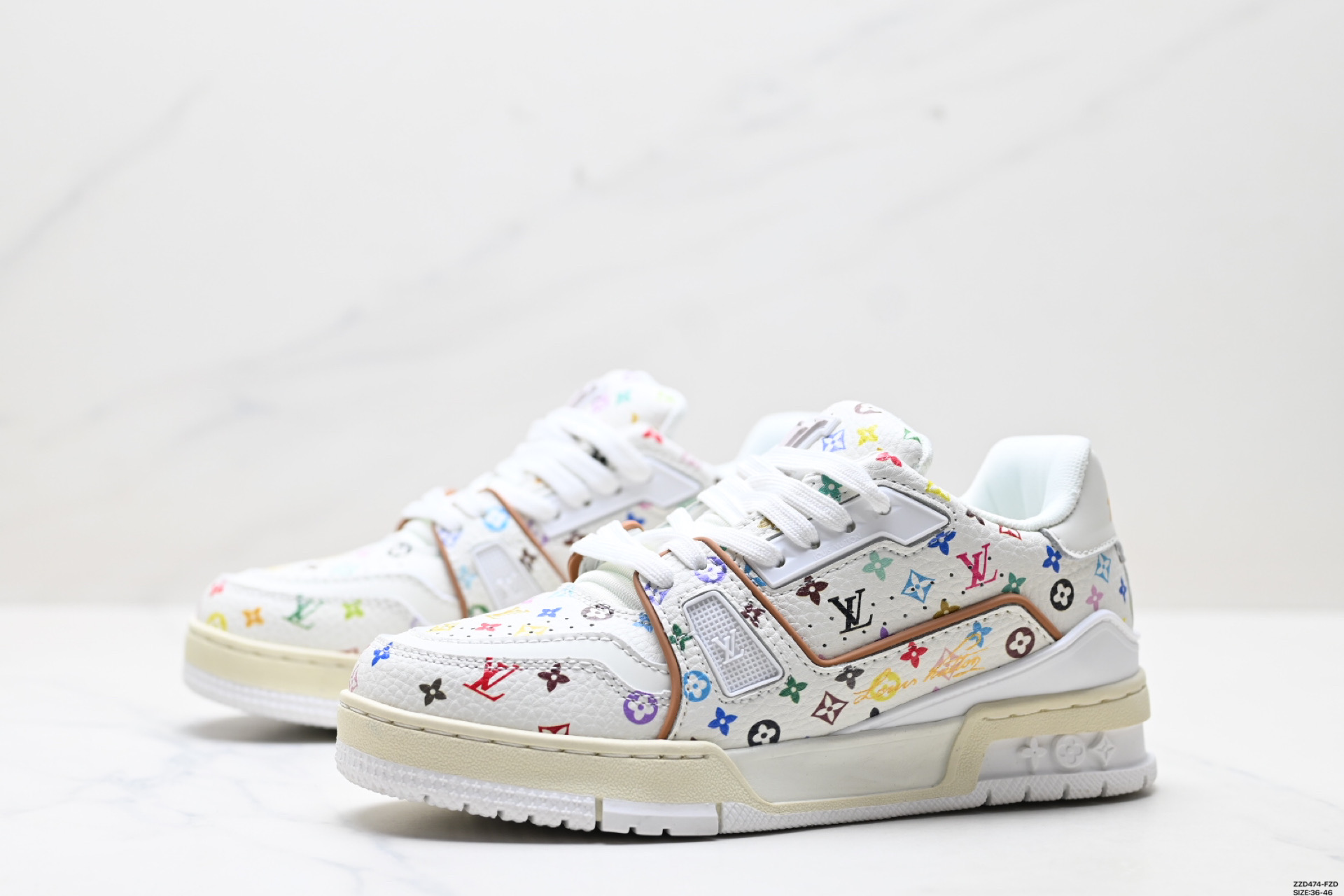 260 LV路易威登Louis vuitton Trainer Sneaker Low 休闲运动文化百搭板鞋