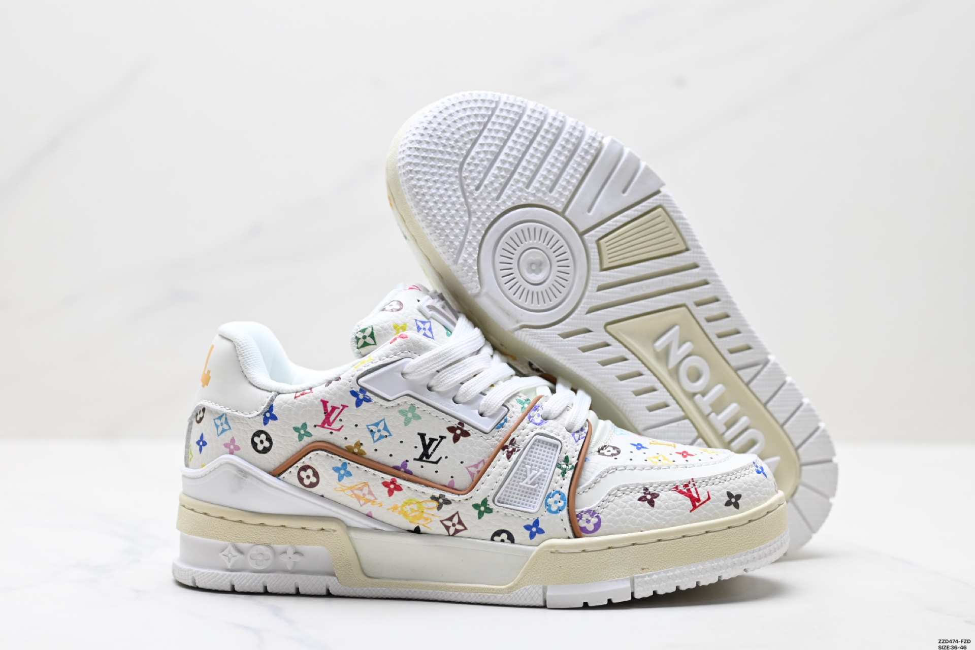 260 LV路易威登Louis vuitton Trainer Sneaker Low 休闲运动文化百搭板鞋