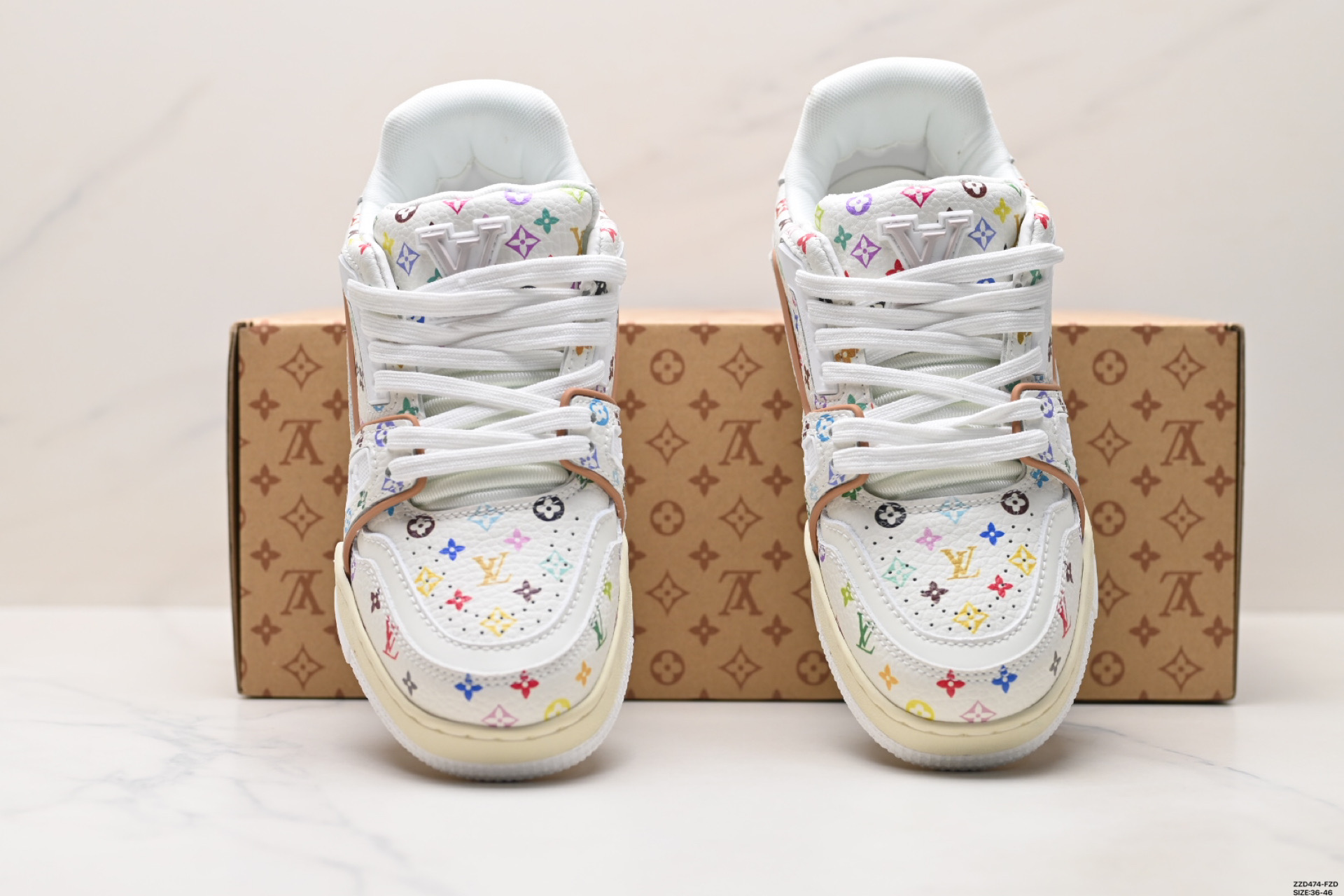 260 LV路易威登Louis vuitton Trainer Sneaker Low 休闲运动文化百搭板鞋