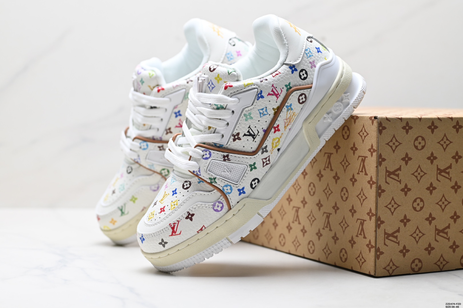 260 LV路易威登Louis vuitton Trainer Sneaker Low 休闲运动文化百搭板鞋