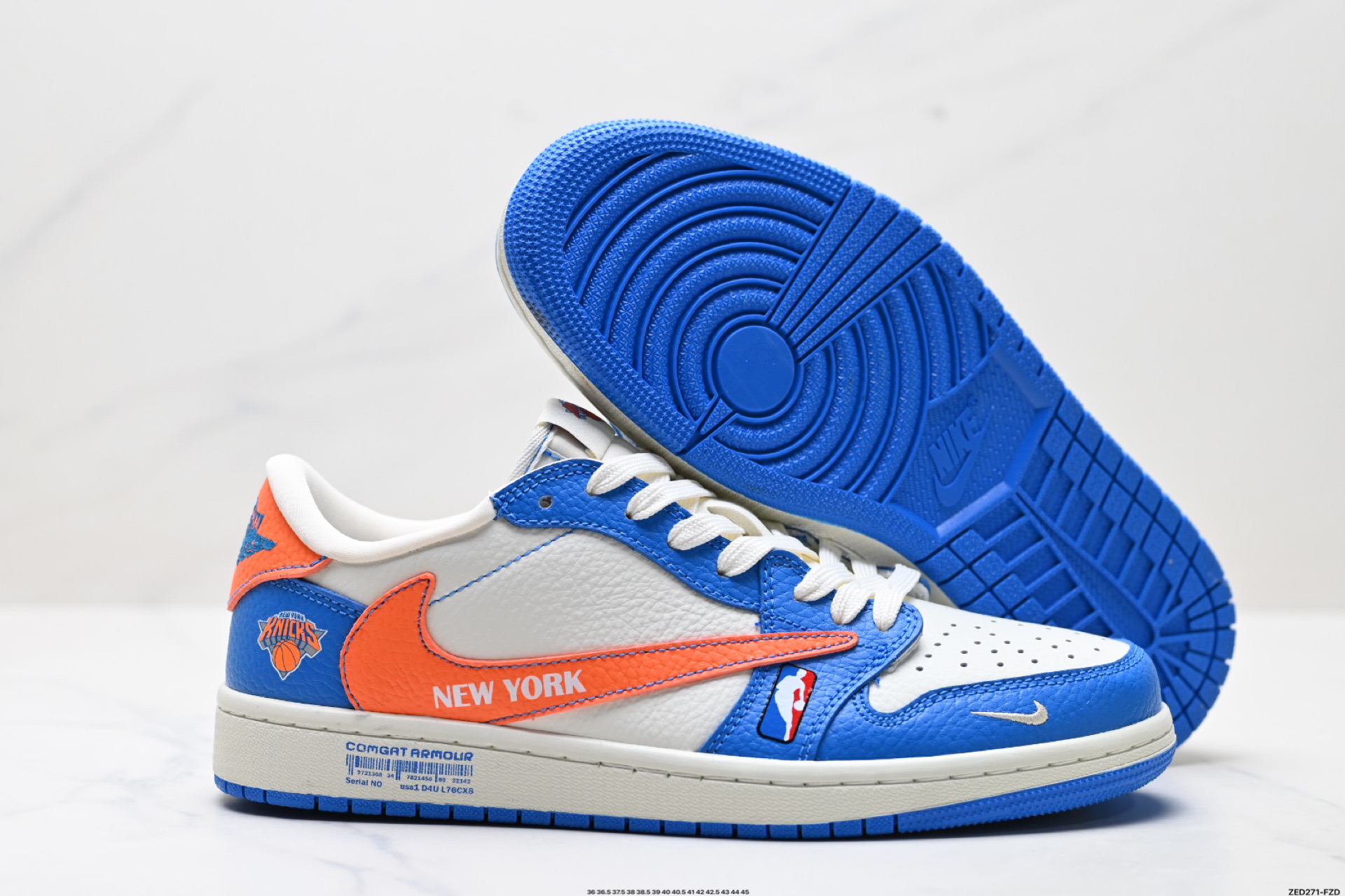 270 Nike Air Jordan 1 x Travis Scott AJ1倒勾 乔一倒钩 ‘DIY’定制 耐克 低帮文化篮球鞋 SC9207-028