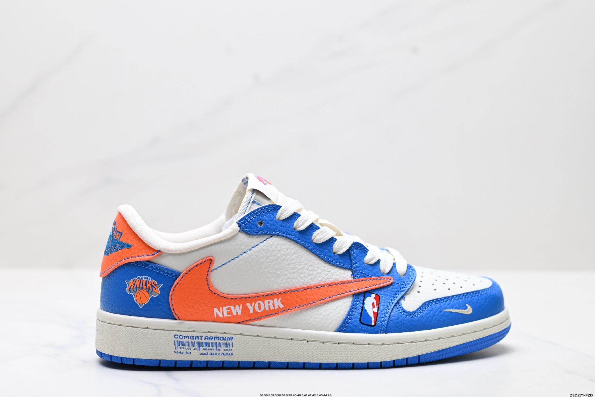 270 Nike Air Jordan 1 x Travis Scott AJ1倒勾 乔一倒钩 ‘DIY’定制 耐克 低帮文化篮球鞋 SC9207-028