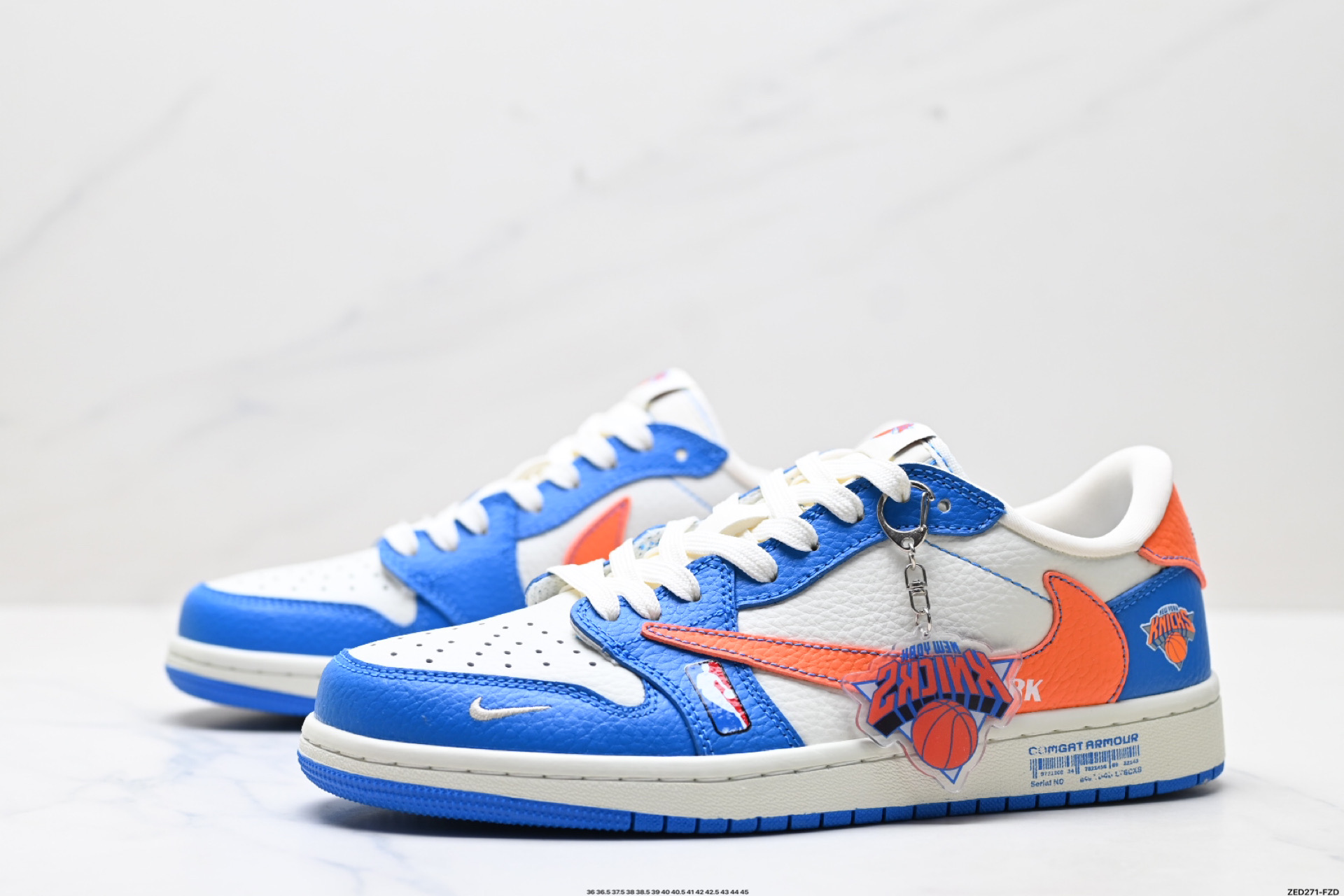 270 Nike Air Jordan 1 x Travis Scott AJ1倒勾 乔一倒钩 ‘DIY’定制 耐克 低帮文化篮球鞋 SC9207-028