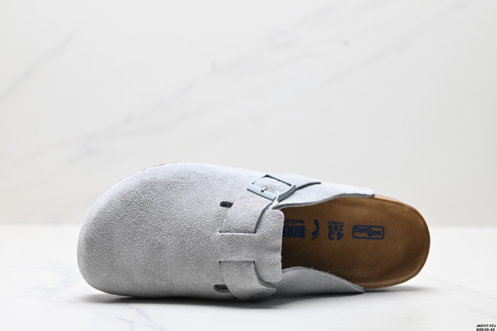 170 勃肯Birkenstock Boston Suede Shearling 波士顿系列士低帮木底包头露跟休闲鞋