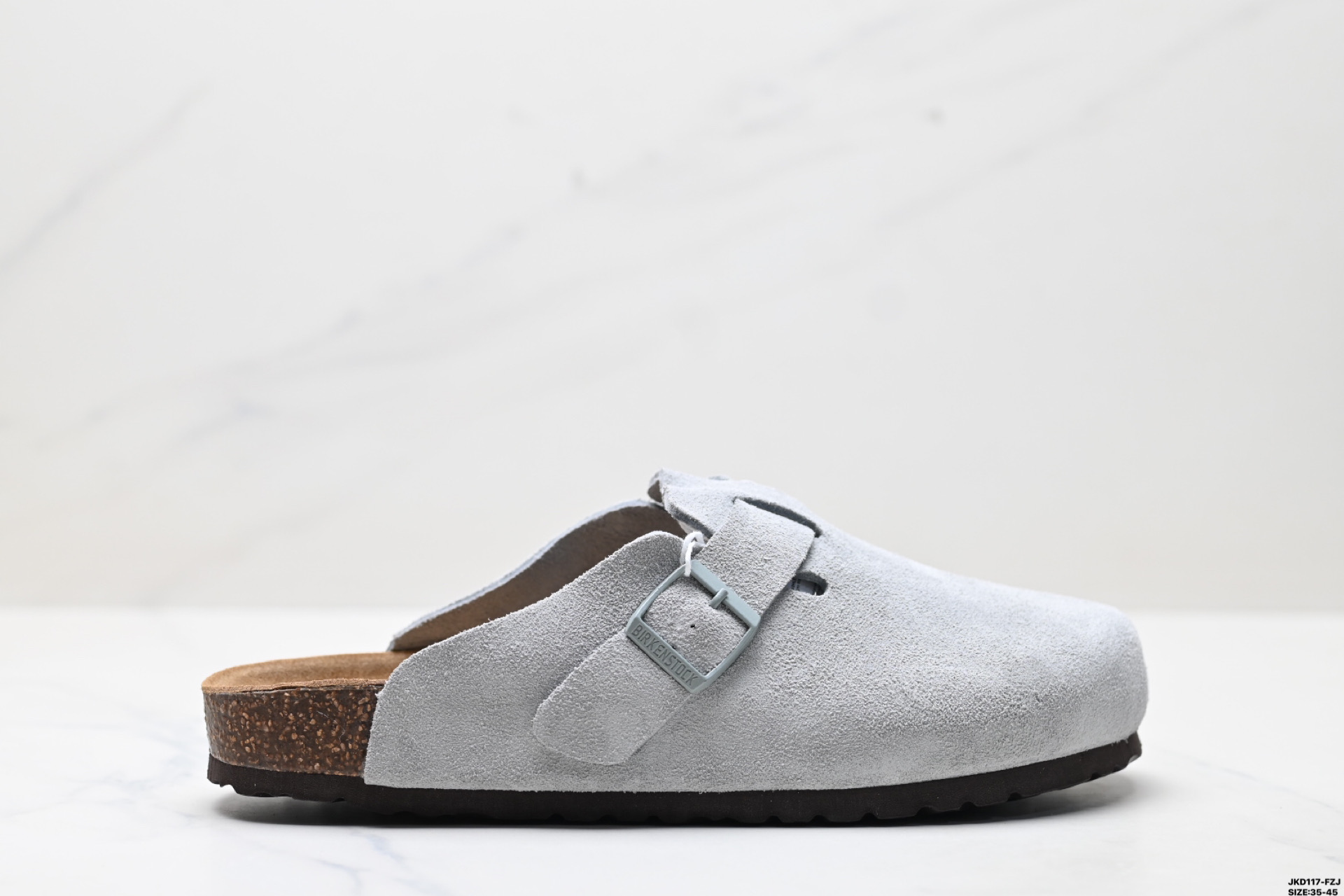 170 勃肯Birkenstock Boston Suede Shearling 波士顿系列士低帮木底包头露跟休闲鞋