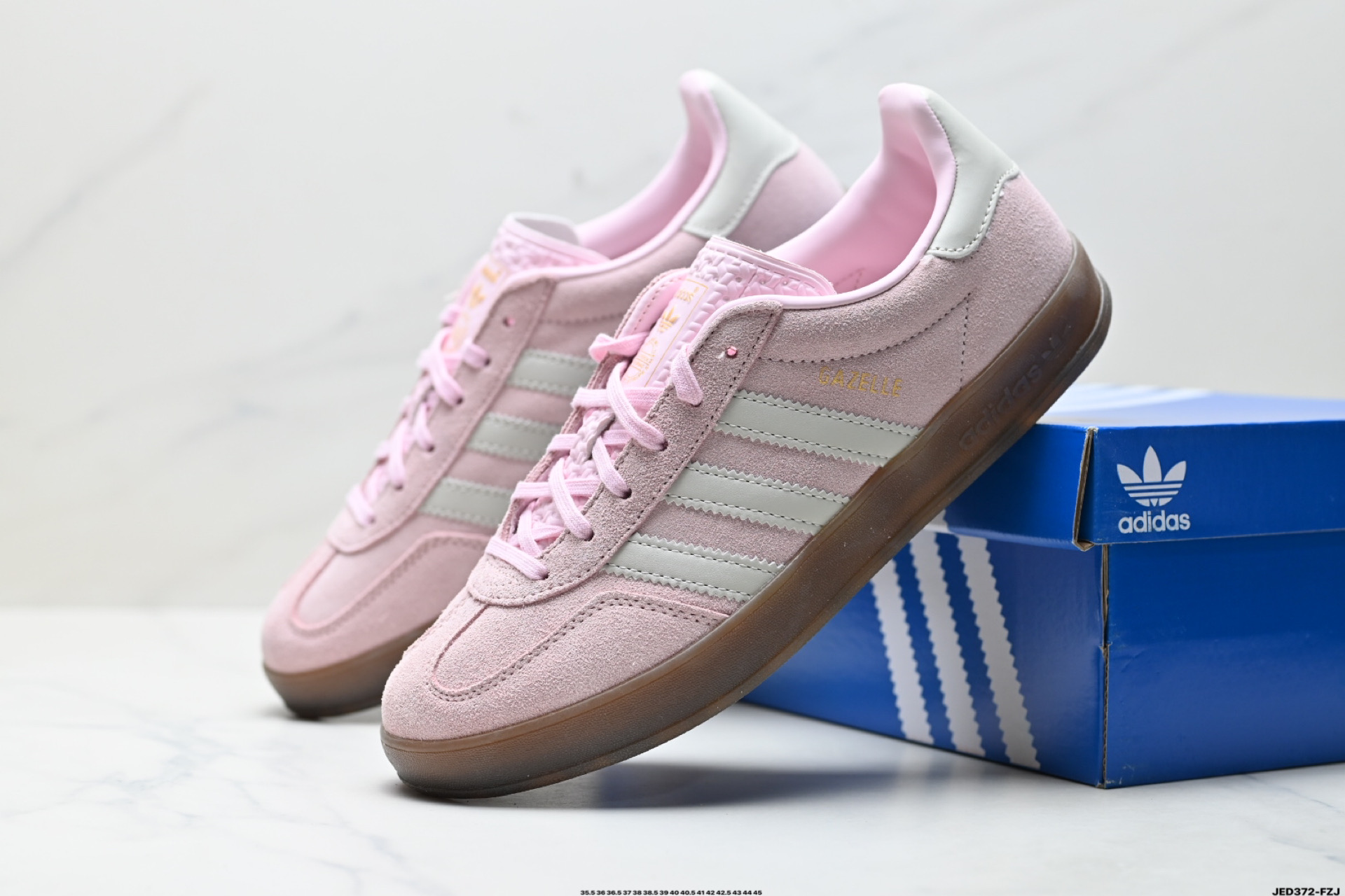 160 Adidas Originals Gazelle Indoor 三叶草休闲防滑耐磨低帮板鞋 JI2716