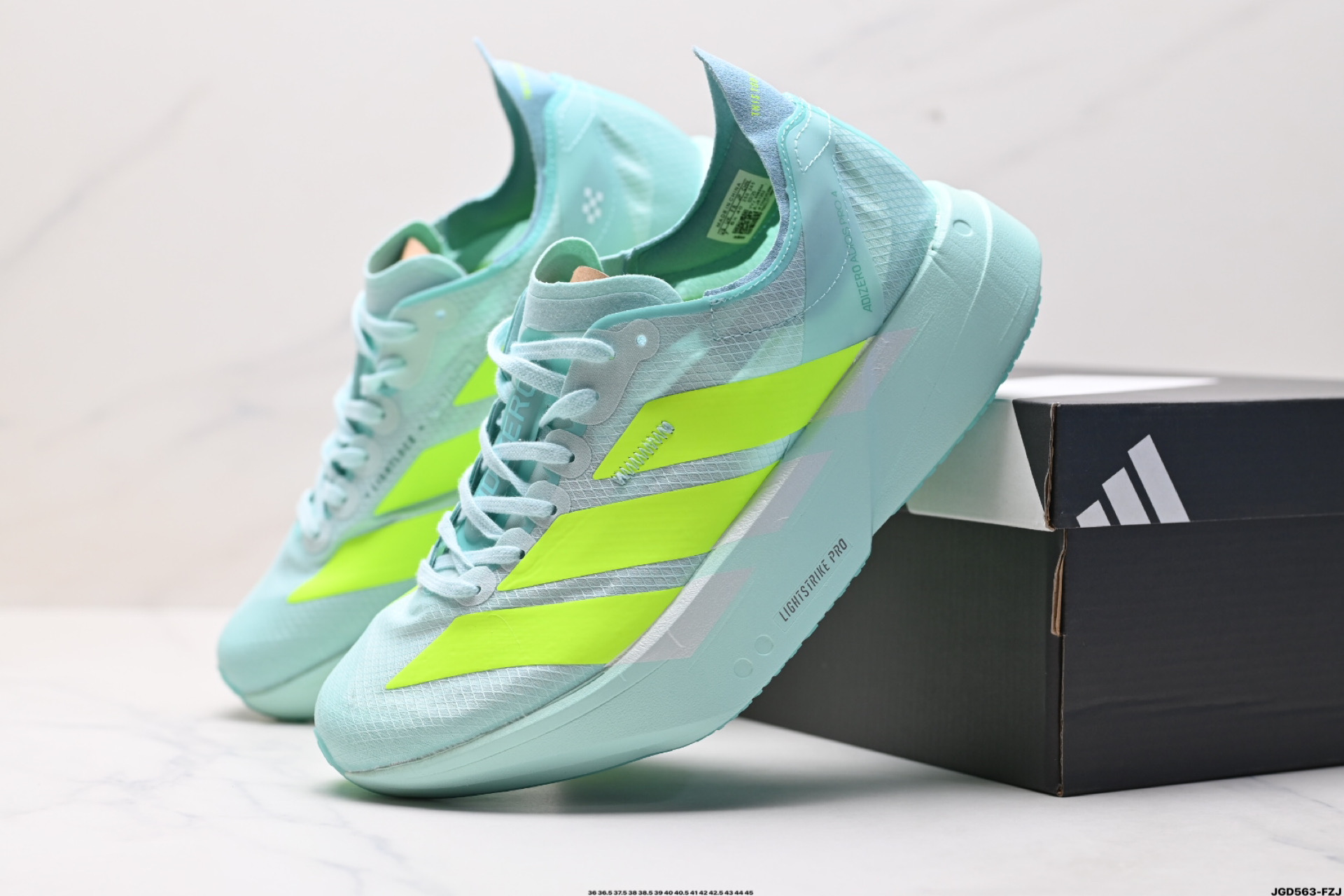190 Adidas Adizero Adios Pro 4M 马拉松飞线贾卡轻质透气休闲运动跑步鞋 JR1252