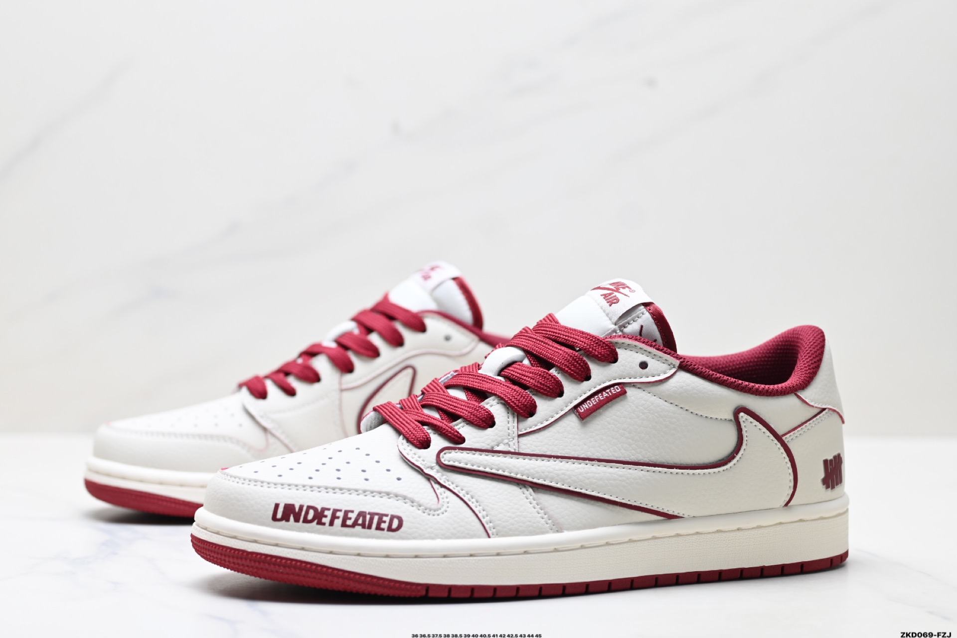 280 Nike Air Jordan 1 x Travis Scott AJ1倒勾 乔一倒钩 ‘DIY’定制 耐克 低帮文化篮球鞋 DF1845-536