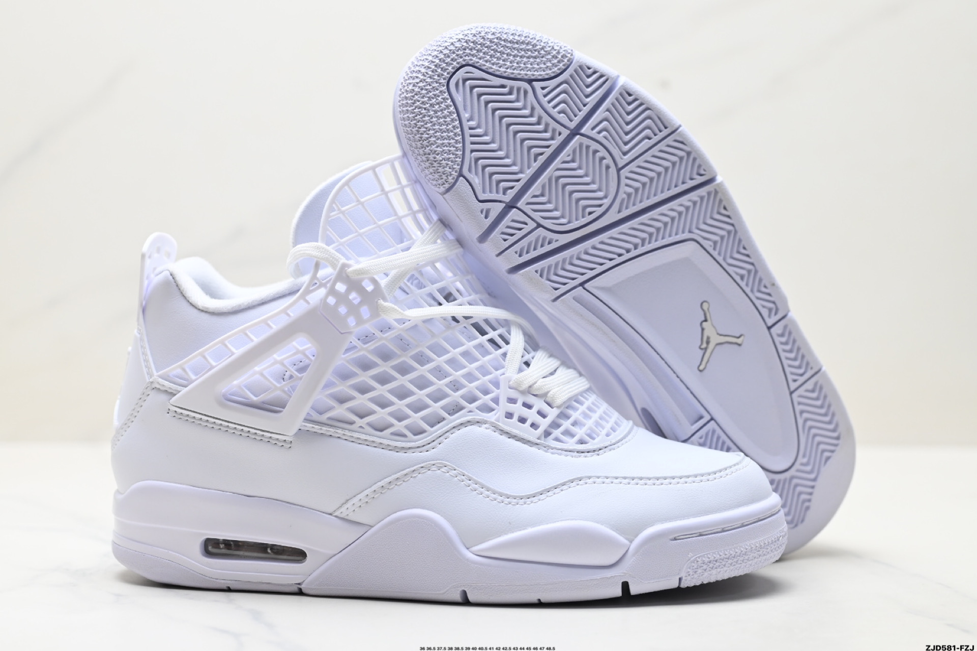 250 Nike Air Jordan 4 Net 耐克迈克尔·乔丹AJ4代中帮复古休闲运动文化篮球鞋 FN7251-107