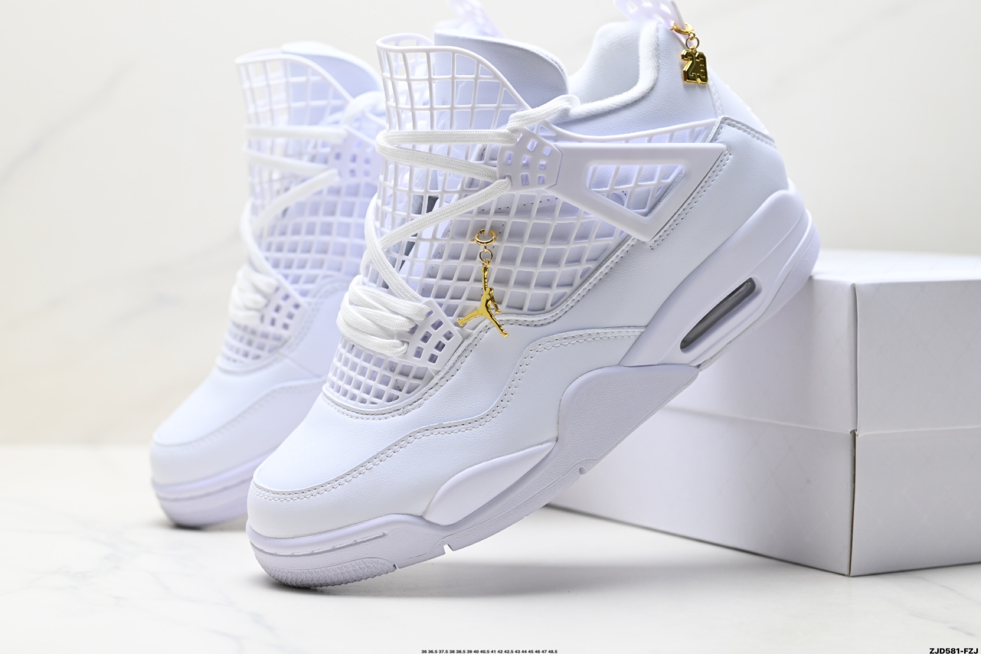 250 Nike Air Jordan 4 Net 耐克迈克尔·乔丹AJ4代中帮复古休闲运动文化篮球鞋 FN7251-107