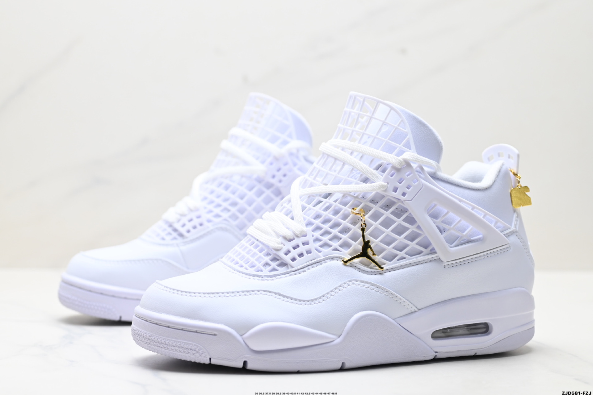 250 Nike Air Jordan 4 Net 耐克迈克尔·乔丹AJ4代中帮复古休闲运动文化篮球鞋 FN7251-107