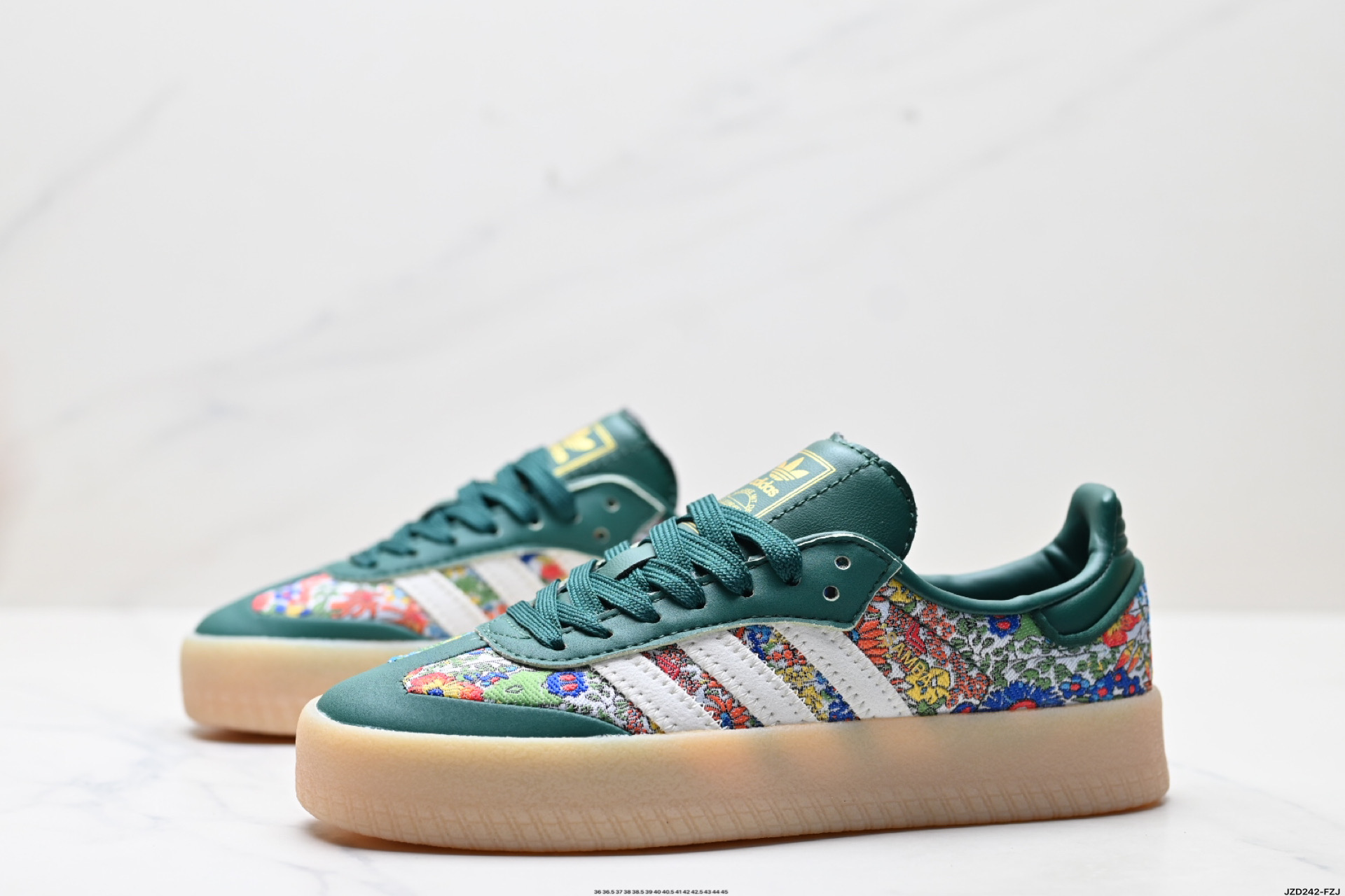 150 阿迪达斯三叶草Adidas Originals Sambae 桑巴舞系列绅士德训足球风百搭低帮休闲运动板鞋 JH7289