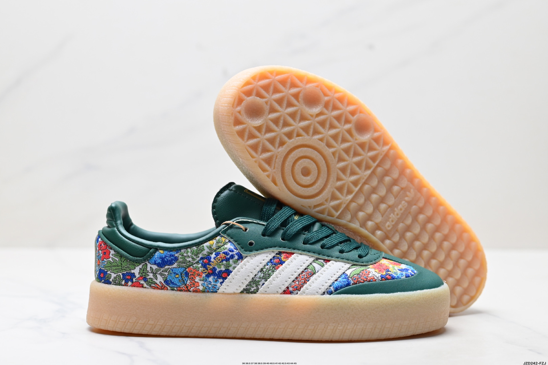 150 阿迪达斯三叶草Adidas Originals Sambae 桑巴舞系列绅士德训足球风百搭低帮休闲运动板鞋 JH7289