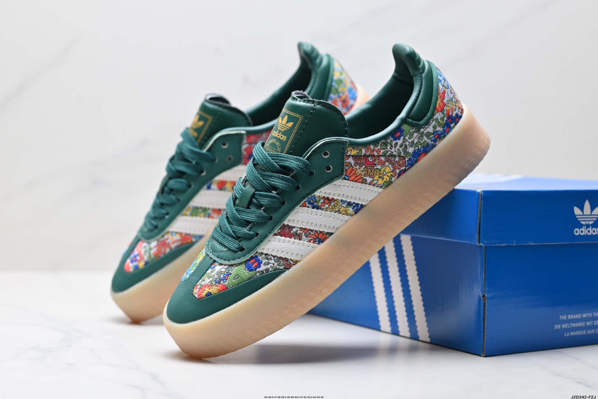 150 阿迪达斯三叶草Adidas Originals Sambae 桑巴舞系列绅士德训足球风百搭低帮休闲运动板鞋 JH7289