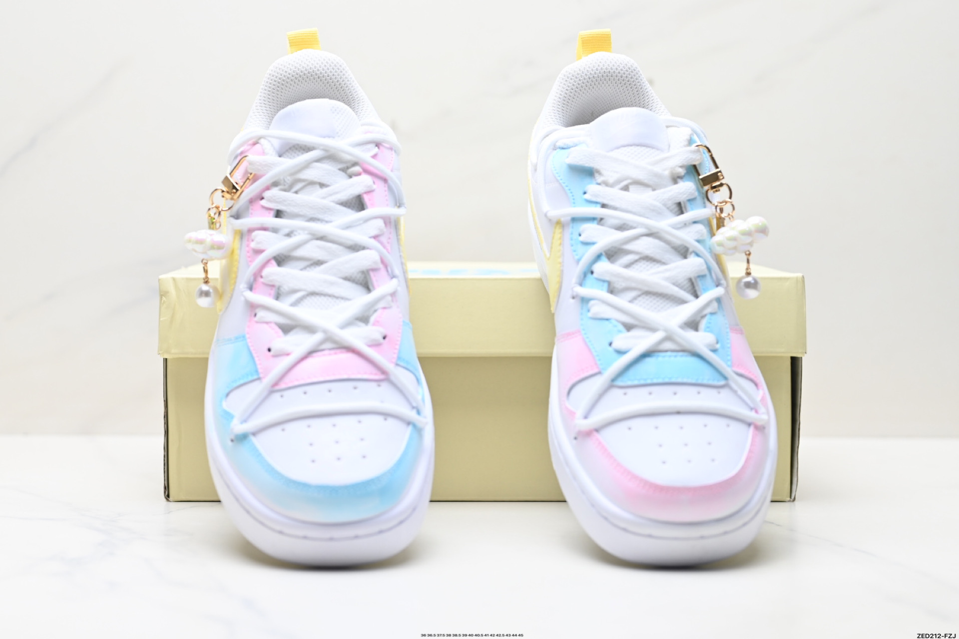 270 NIKE COURT VISION LO ‘DIY’定制 低帮百搭 透气休闲运动板鞋 BQ5448-213