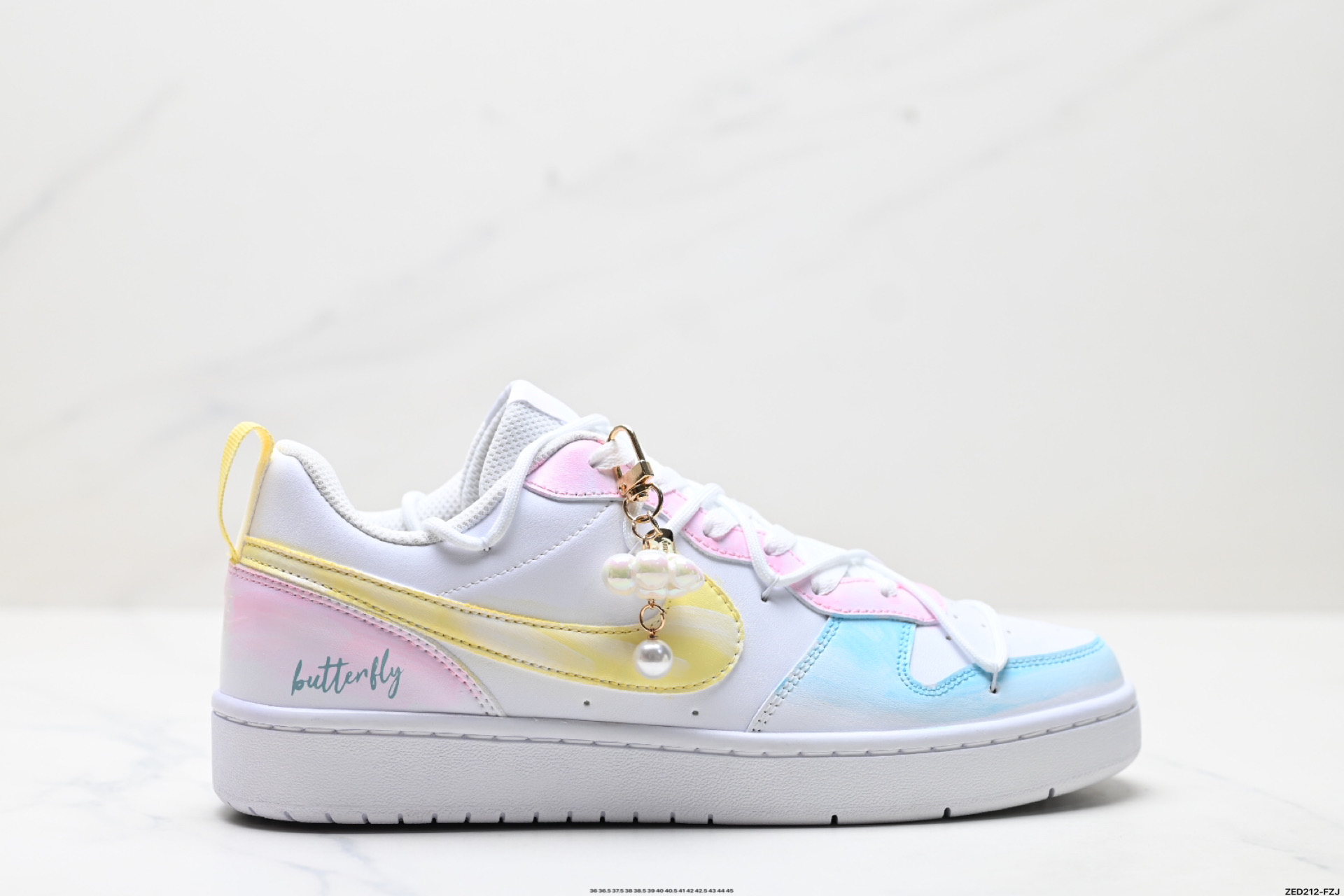 270 NIKE COURT VISION LO ‘DIY’定制 低帮百搭 透气休闲运动板鞋 BQ5448-213