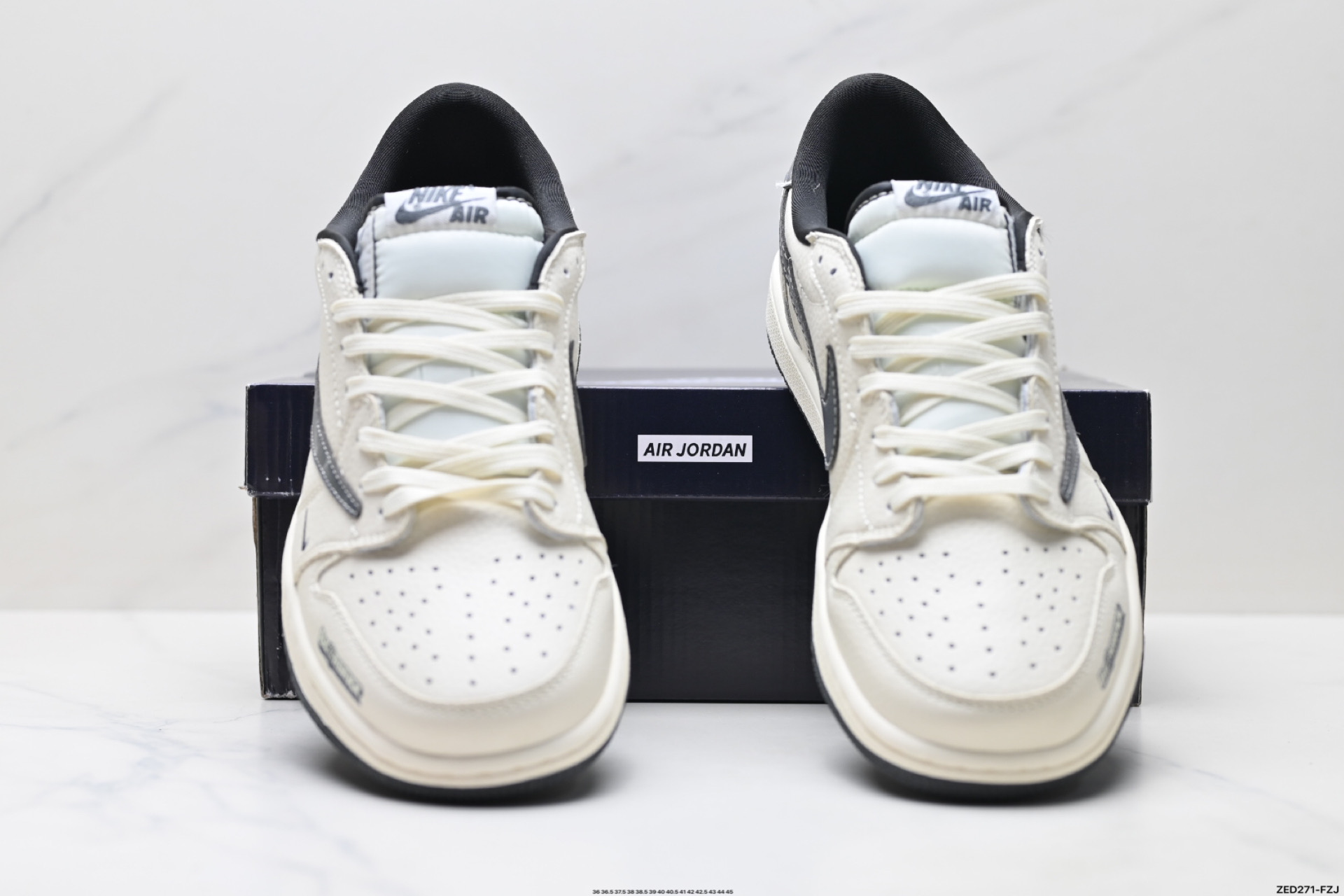 270 Nike Air Jordan 1 x Travis Scott AJ1倒勾 乔一倒钩 ‘DIY’定制 耐克 低帮文化篮球鞋 LD2025-011