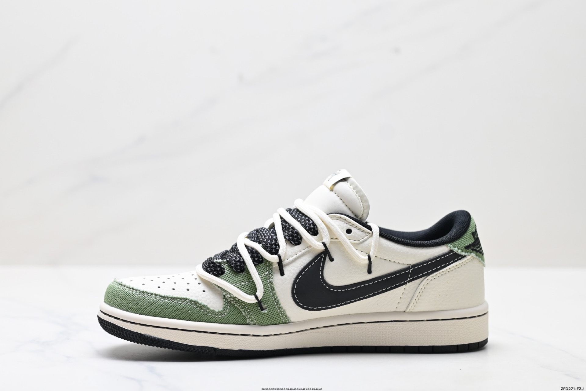 290 Nike Air Jordan 1 x Travis Scott AJ1倒勾 乔一倒钩 ‘DIY’定制 耐克 低帮文化篮球鞋 DM6868-102