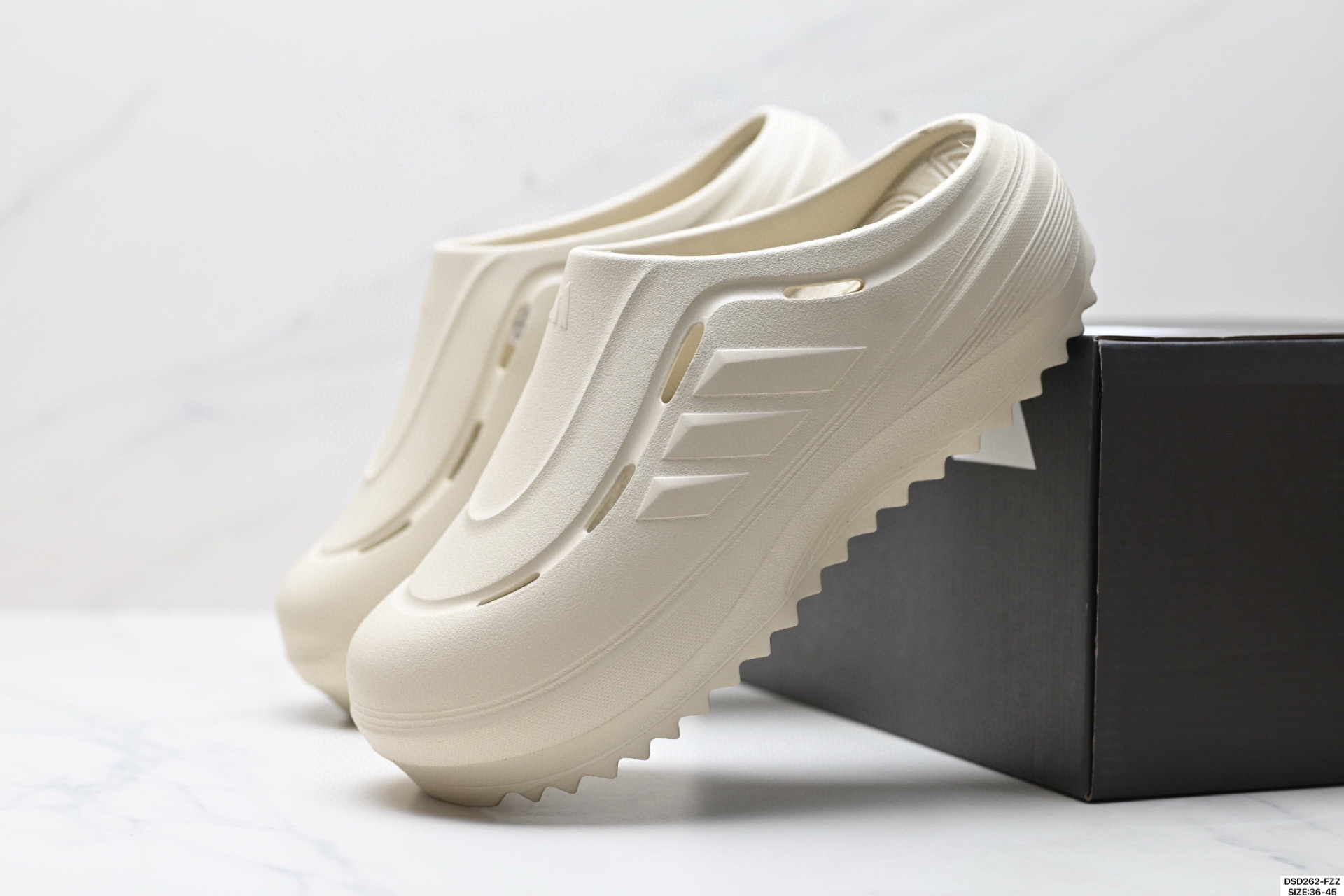 100 Adidas OZWAVE CLOG ozeave CLOG 阿迪达斯 百搭舒适 防磨防滑包头拖鞋 JR6760