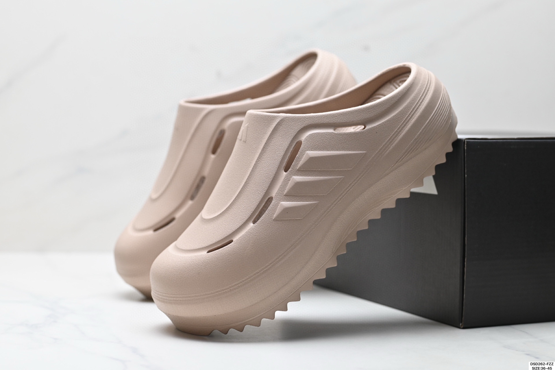 100 Adidas OZWAVE CLOG ozeave CLOG 阿迪达斯 百搭舒适 防磨防滑包头拖鞋 JR6760