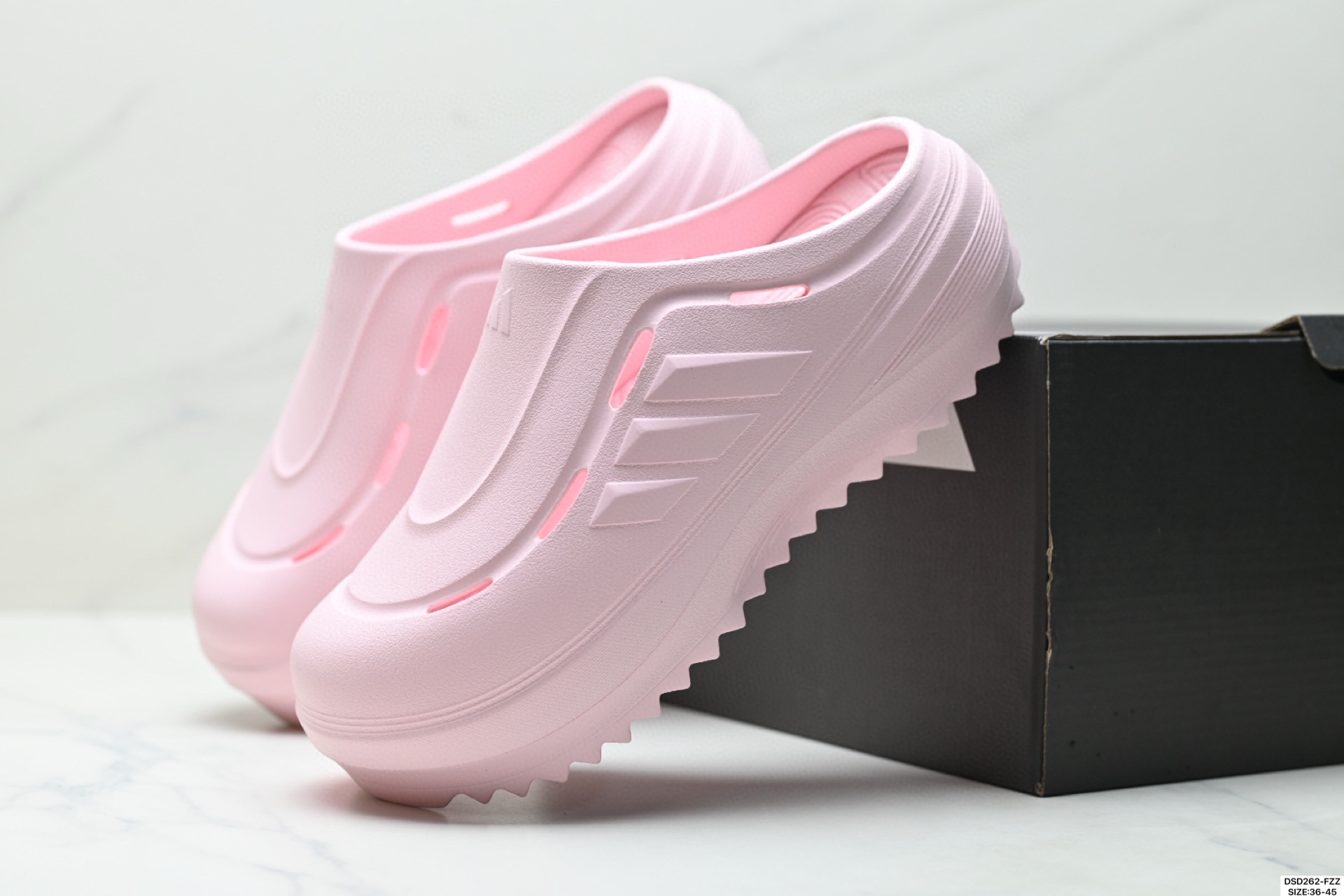 100 Adidas OZWAVE CLOG ozeave CLOG 阿迪达斯 百搭舒适 防磨防滑包头拖鞋 JR6760