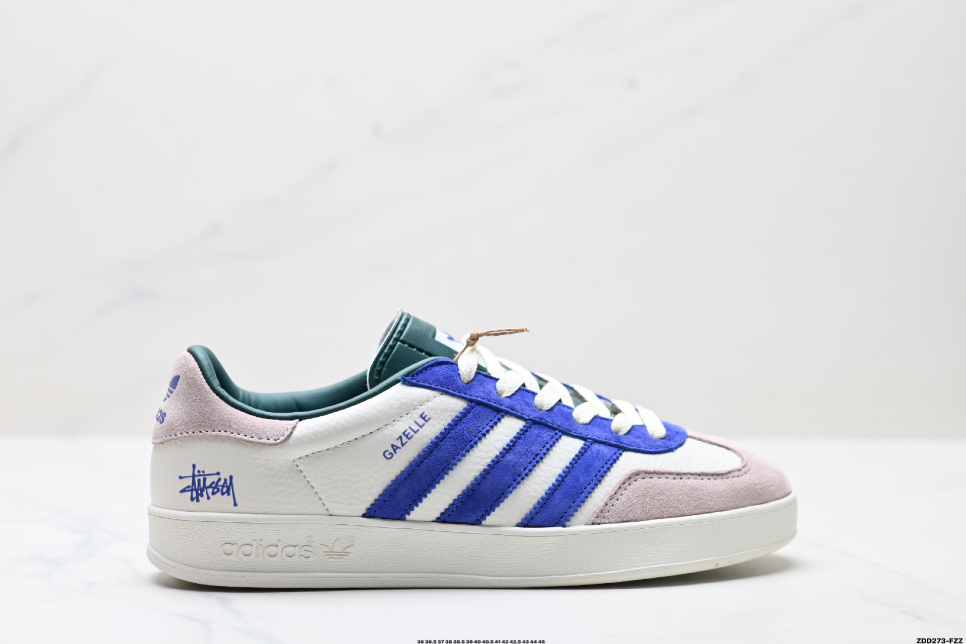 240 Adidas Originals Gazelle indoor ‘DIY‘定制 系列 阿迪达斯 三叶草绅士德训足球风百搭低帮休闲运动板鞋 DD6601