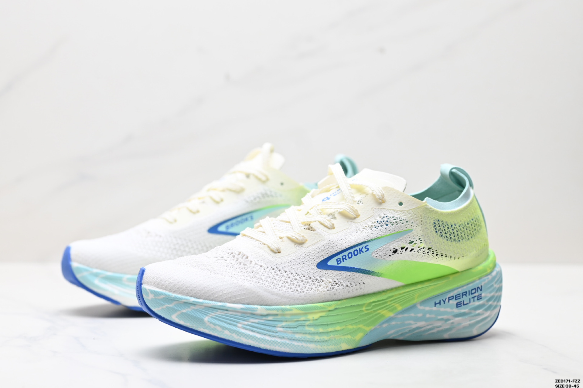 270 Brooks布鲁克斯 Hyperion Elite 4 PB 舒适百搭防滑耐磨 低帮 越野竞速跑步鞋 100053 1D 134