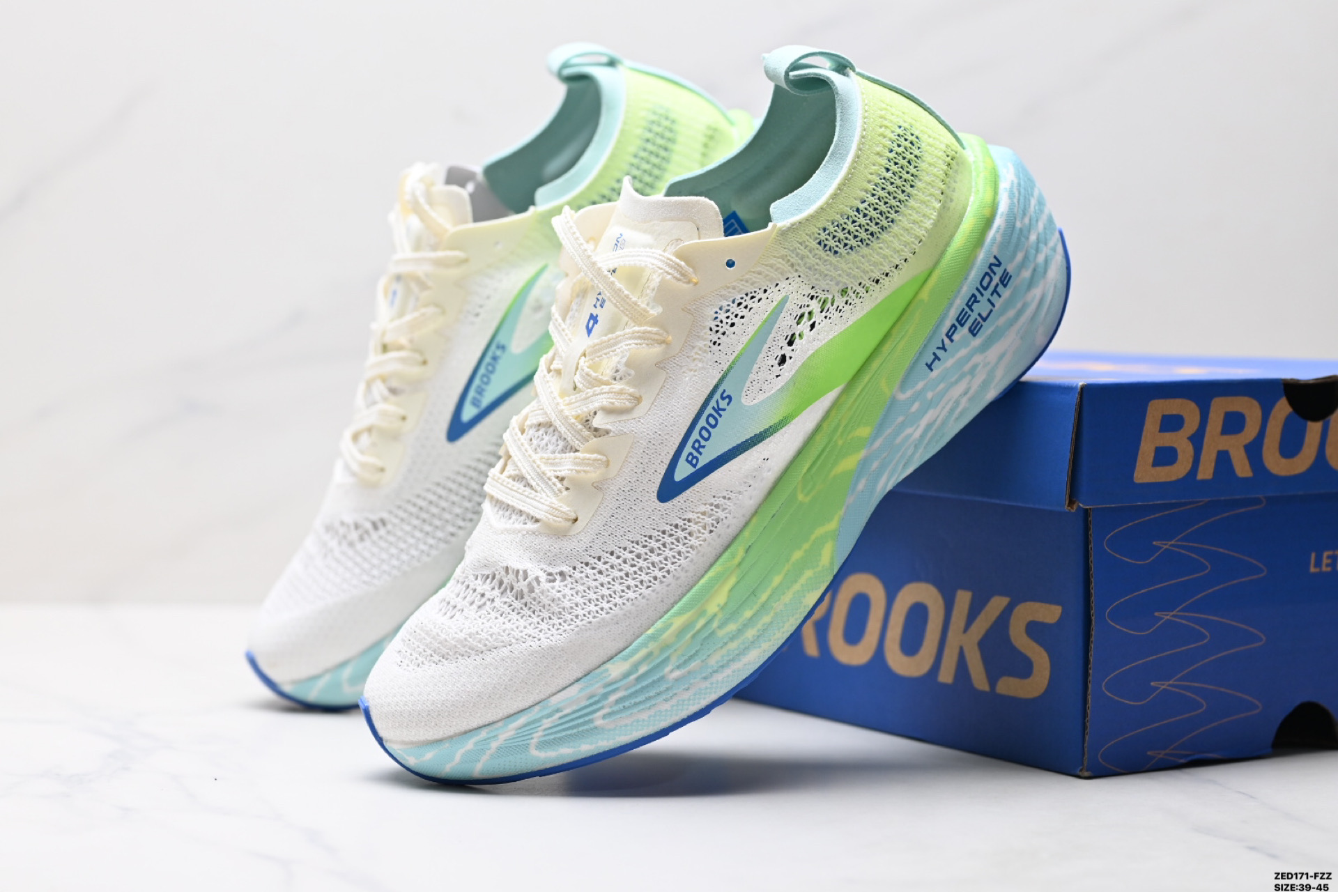 270 Brooks布鲁克斯 Hyperion Elite 4 PB 舒适百搭防滑耐磨 低帮 越野竞速跑步鞋 100053 1D 134