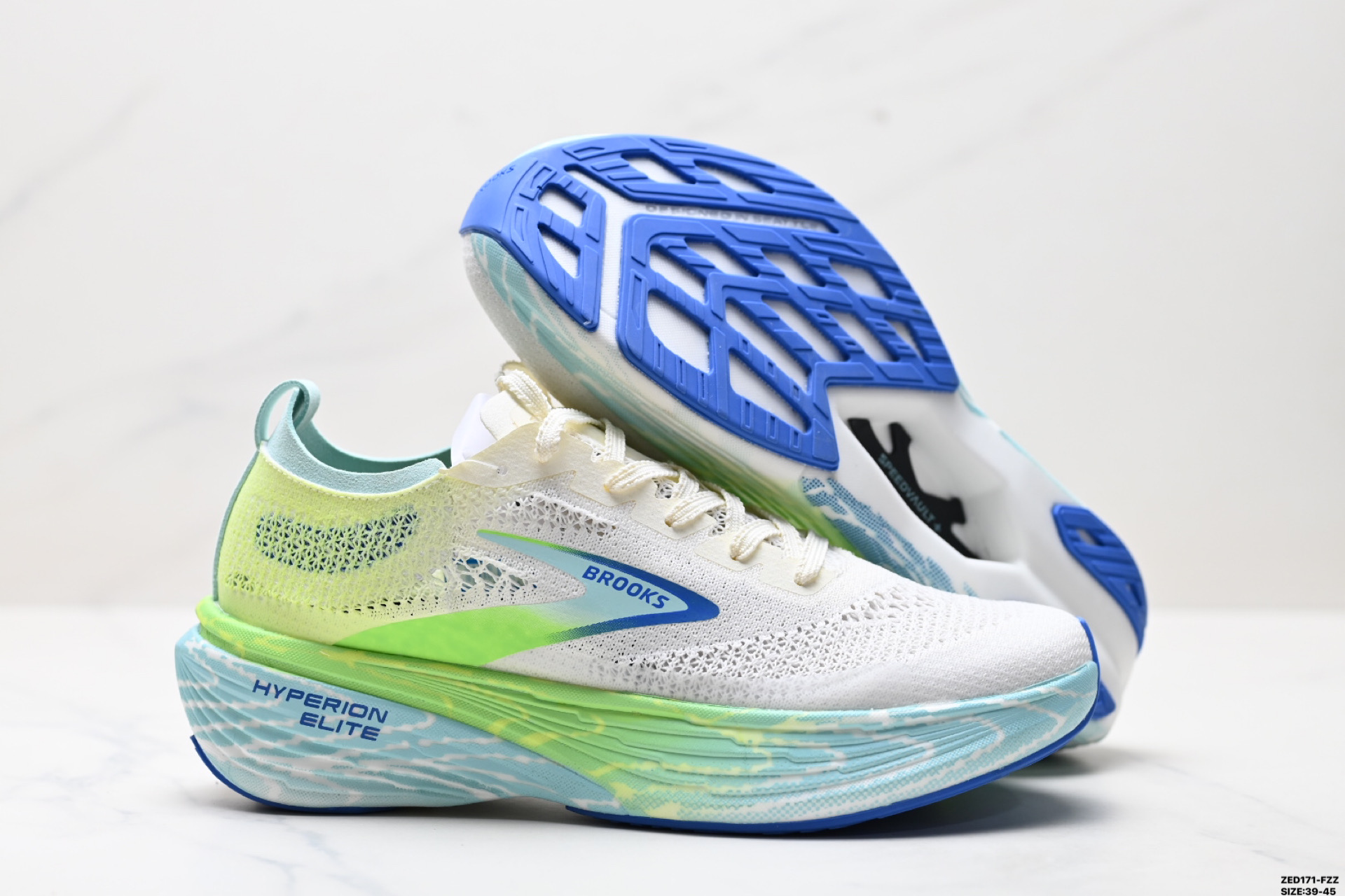 270 Brooks布鲁克斯 Hyperion Elite 4 PB 舒适百搭防滑耐磨 低帮 越野竞速跑步鞋 100053 1D 134