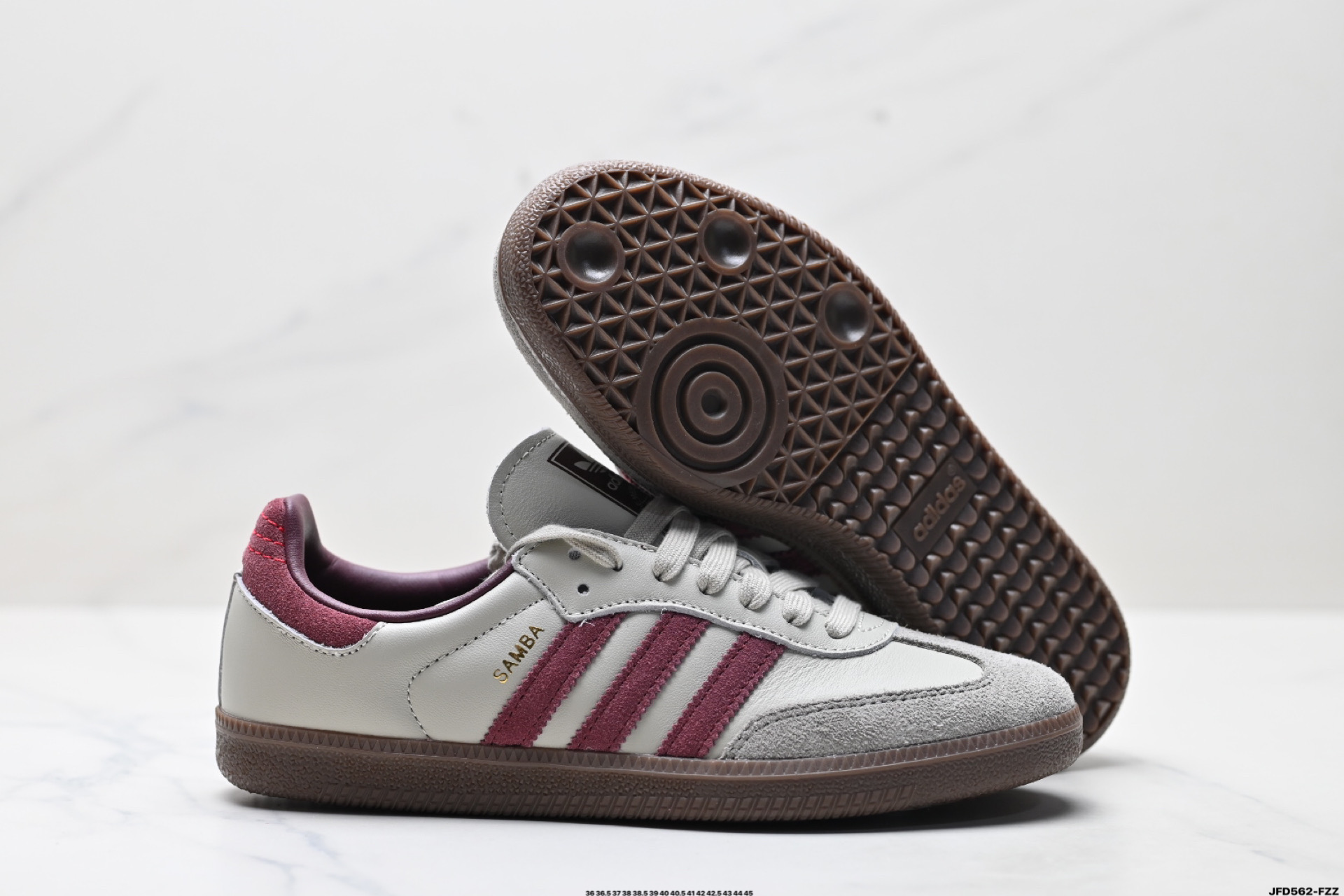 180 Adidas Originals Samba OG 阿迪达斯三叶草 桑巴舞系列绅士德训足球风百搭低帮休闲运动板鞋 ID1482