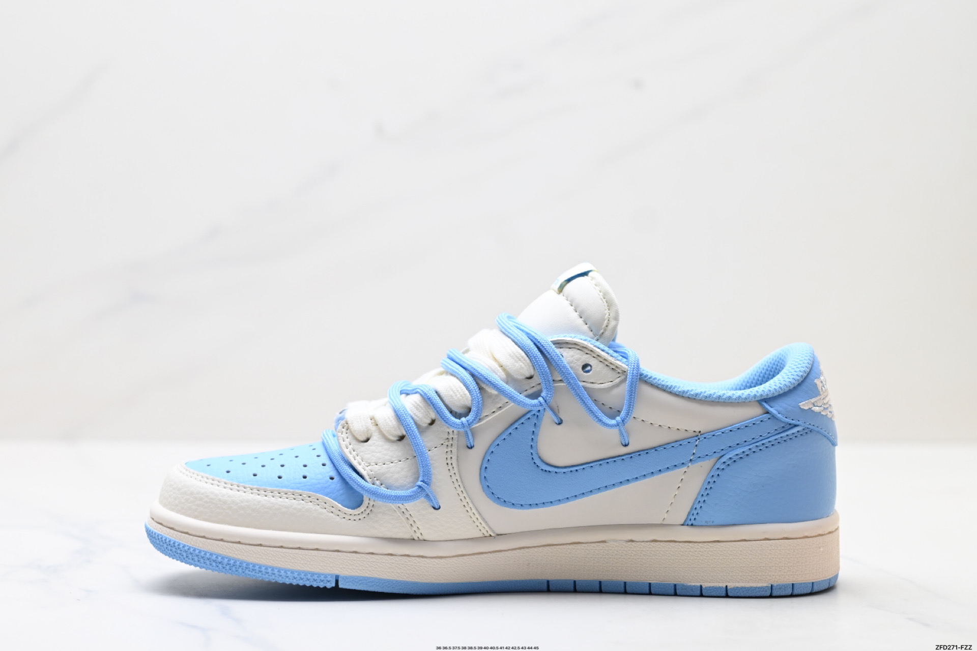290 Nike Air Jordan 1 x Travis Scott AJ1倒勾 乔一倒钩 ‘DIY’定制 耐克 低帮文化篮球鞋 DM6868-107