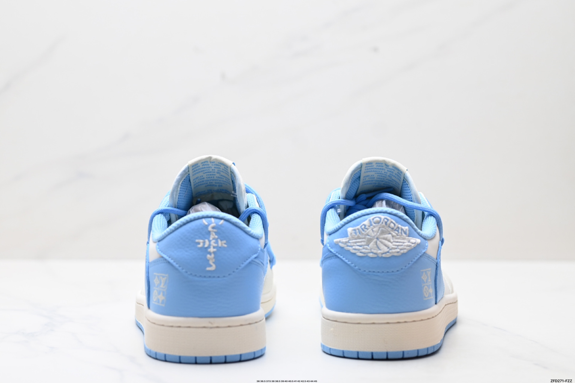 290 Nike Air Jordan 1 x Travis Scott AJ1倒勾 乔一倒钩 ‘DIY’定制 耐克 低帮文化篮球鞋 DM6868-107