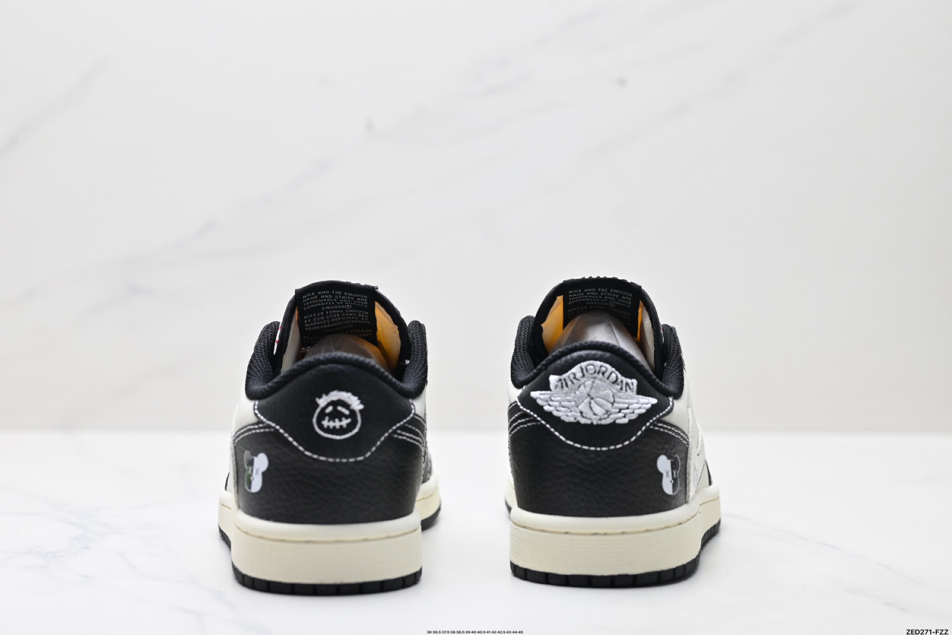 270 Nike Air Jordan 1 x Travis Scott AJ1倒勾 乔一倒钩 ‘DIY’定制 耐克 低帮文化篮球鞋 XZ5749-004
