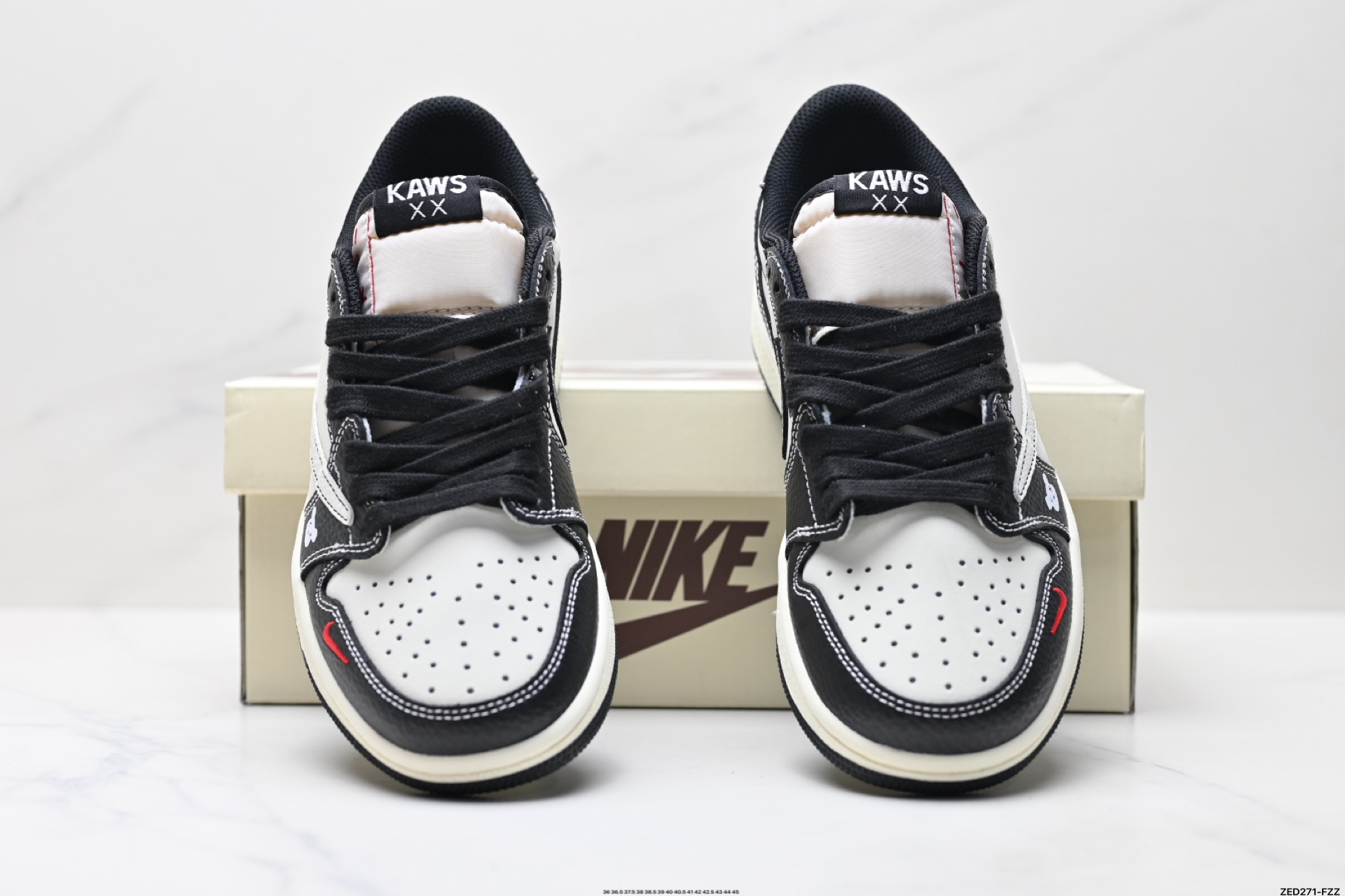 270 Nike Air Jordan 1 x Travis Scott AJ1倒勾 乔一倒钩 ‘DIY’定制 耐克 低帮文化篮球鞋 XZ5749-004