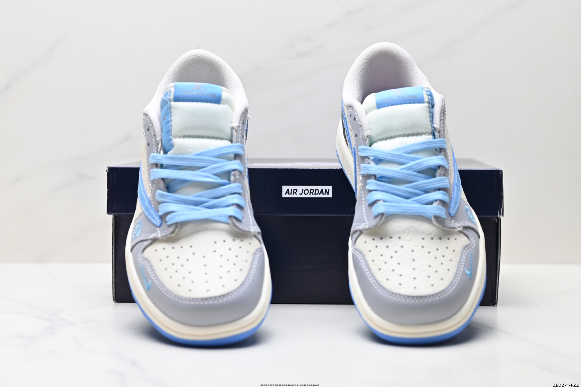 270 Nike Air Jordan 1 x Travis Scott AJ1倒勾 乔一倒钩 ‘DIY’定制 耐克 低帮文化篮球鞋 XS2024-059