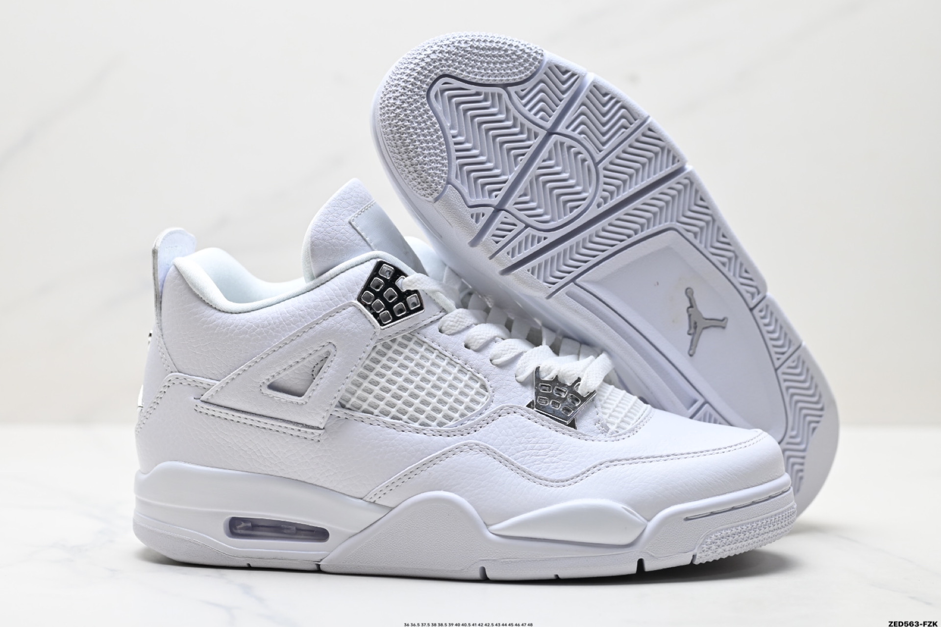Nike Air Jordan 4 Retro 耐克迈克尔·乔丹AJ4代中帮复古休闲运动文化篮球鞋 308497-100